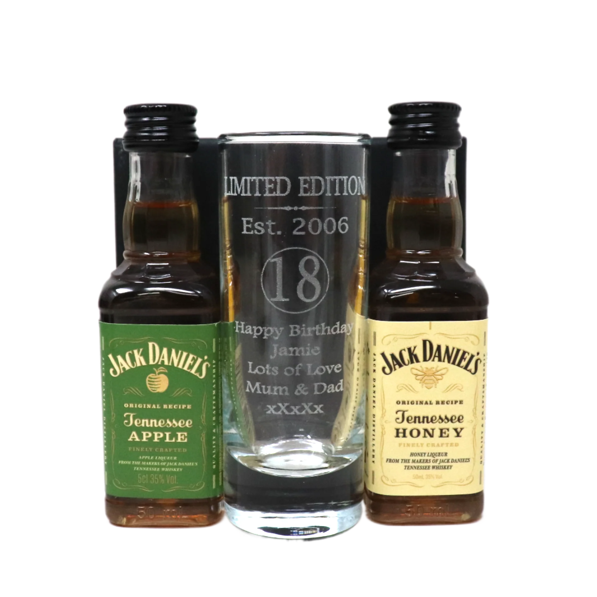 Personalised 18th Birthday Est 2006 Limited Edition Shot Glass & Miniature Alcohol Bottle - Image 5