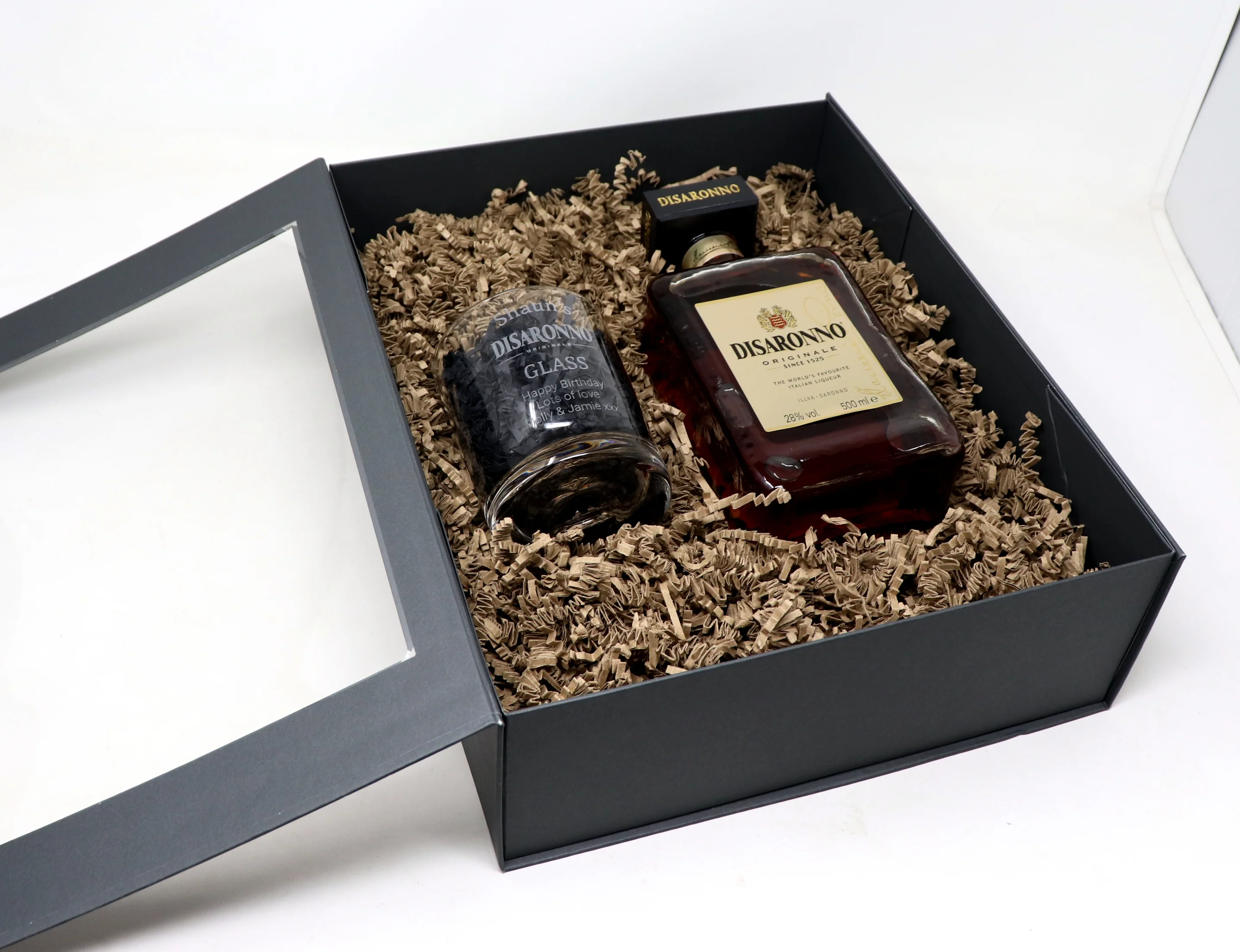 Personalised Glass Tumbler & Disaronno - Disaronno Design - Image 3