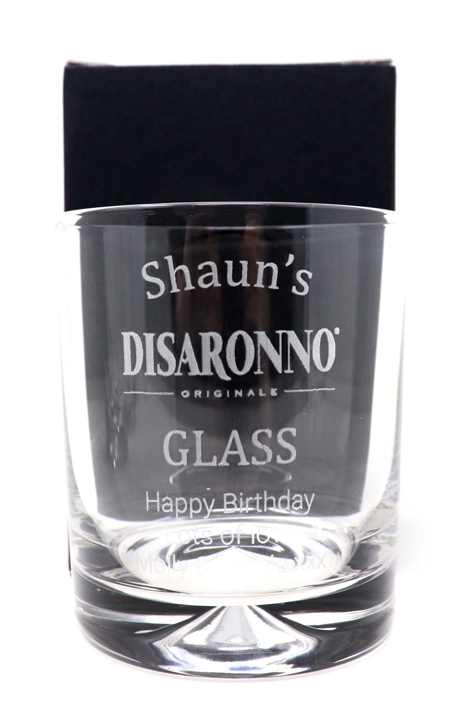 Personalised Glass Tumbler & Disaronno - Disaronno Design - Image 4