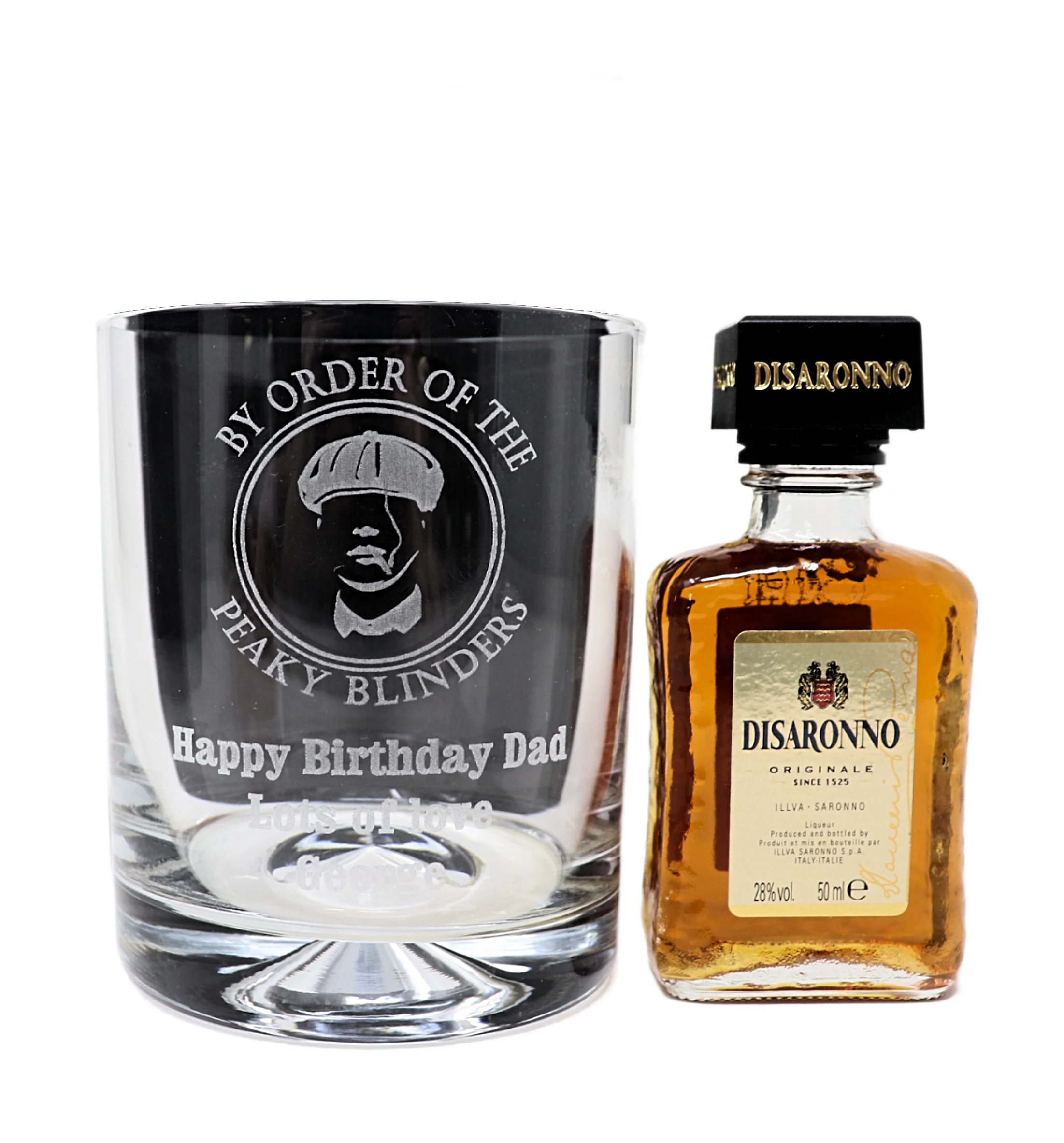 Personalised Glass Tumbler & Miniature - Peaky Blinders Design - Image 12