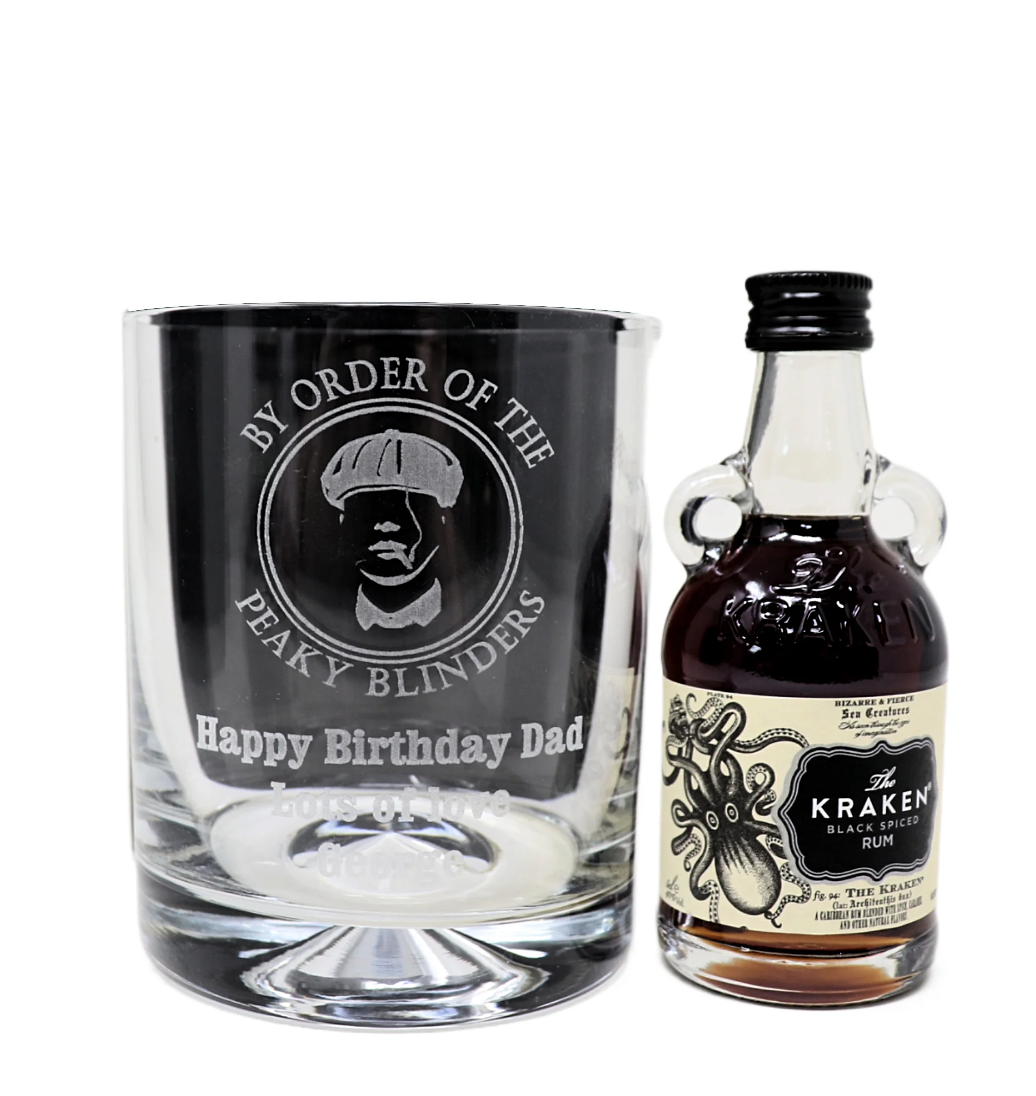 Personalised Glass Tumbler & Miniature - Peaky Blinders Design - Image 14