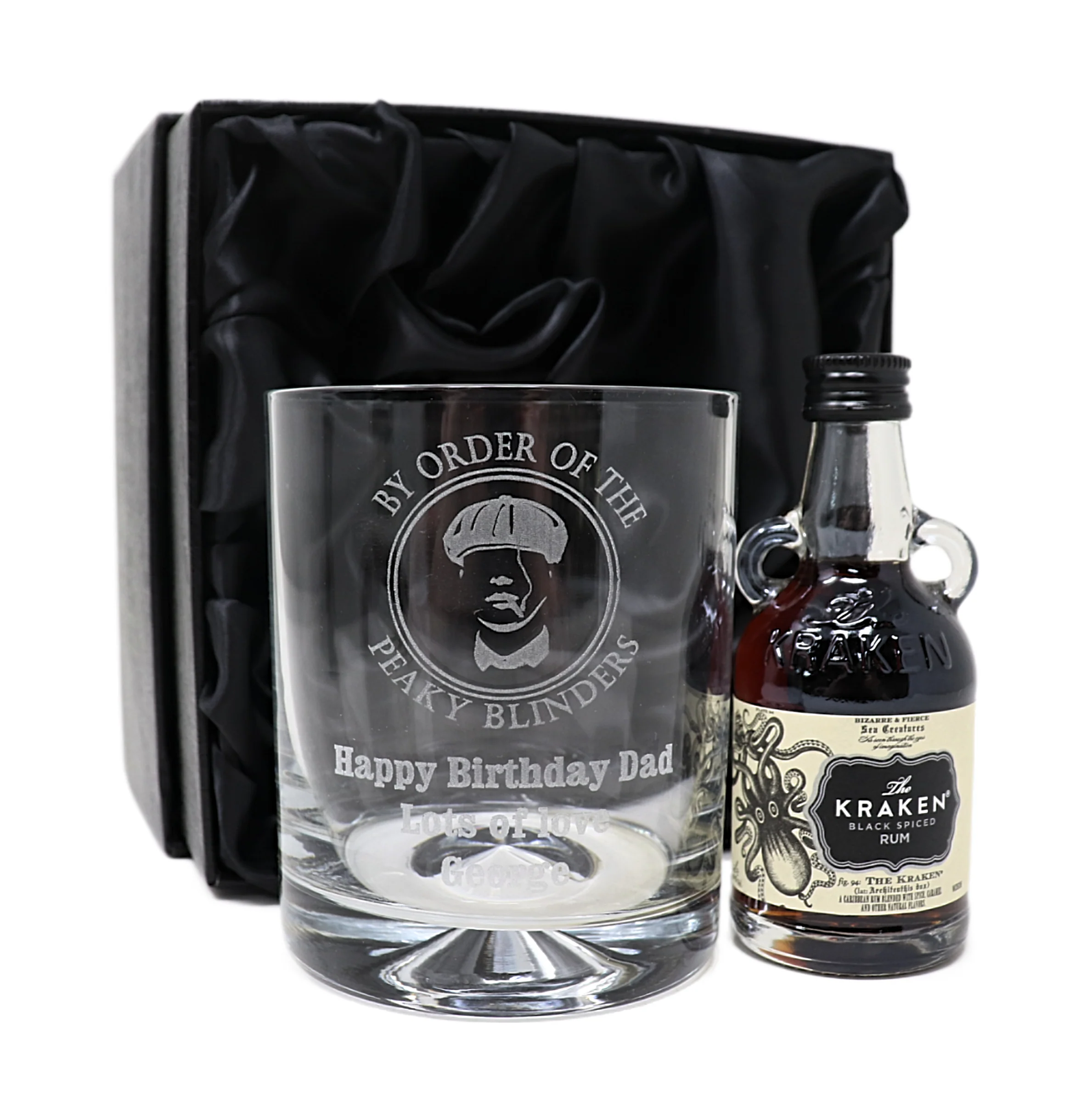 Personalised Glass Tumbler & Miniature - Peaky Blinders Design - Image 7