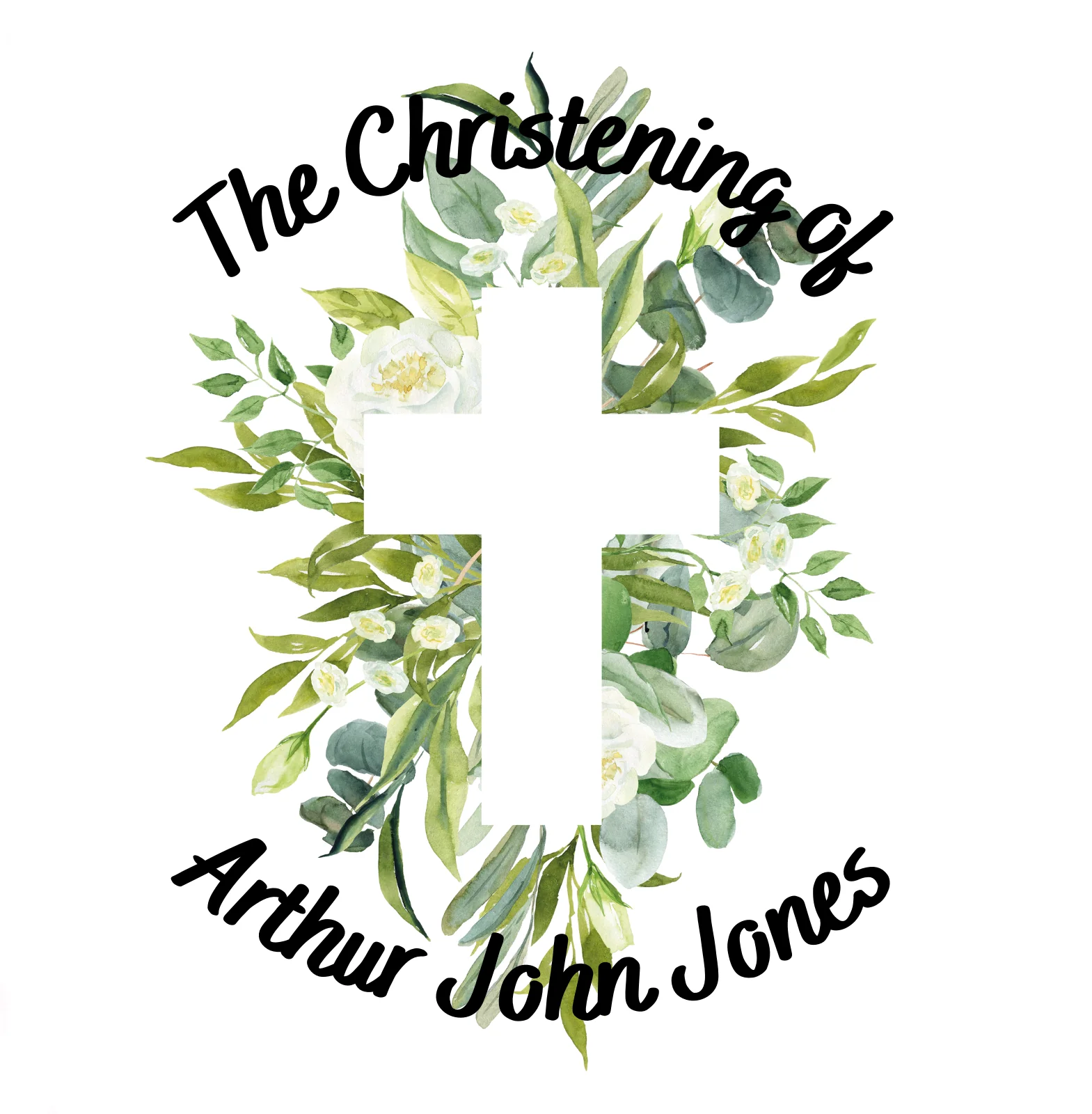 Personalised Christening/Baptism Edible Cocktail Drink Toppers - Image 3