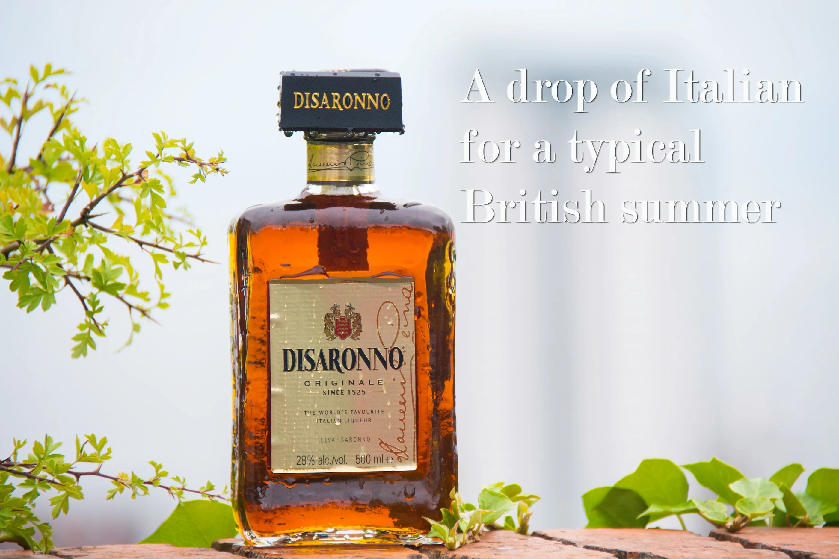Personalised Crystal Glass Tumbler & Amaretto - Disaronno Design - Image 4