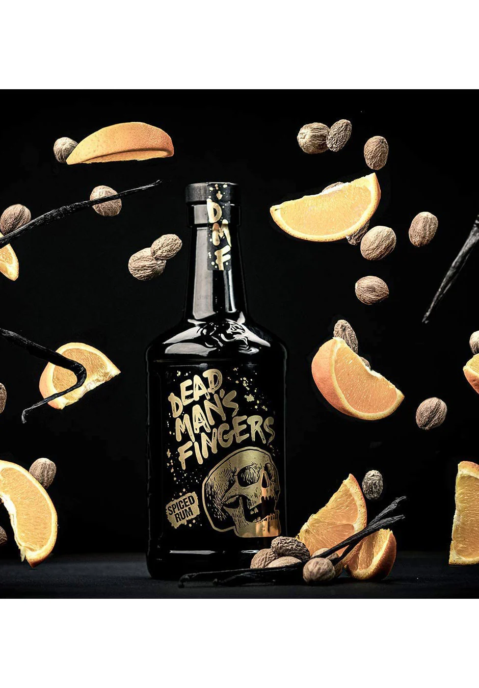 Personalised Crystal Rum Glass Tumbler & 70cl Dead Man's Fingers Spiced Rum - Image 3