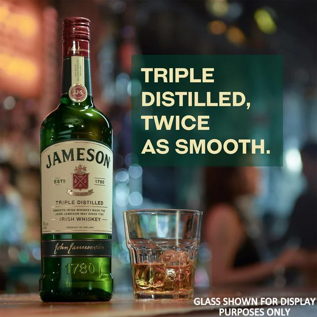 Personalised Crystal Glass Tumbler & 70cl Jameson Irish Whisky - Image 2