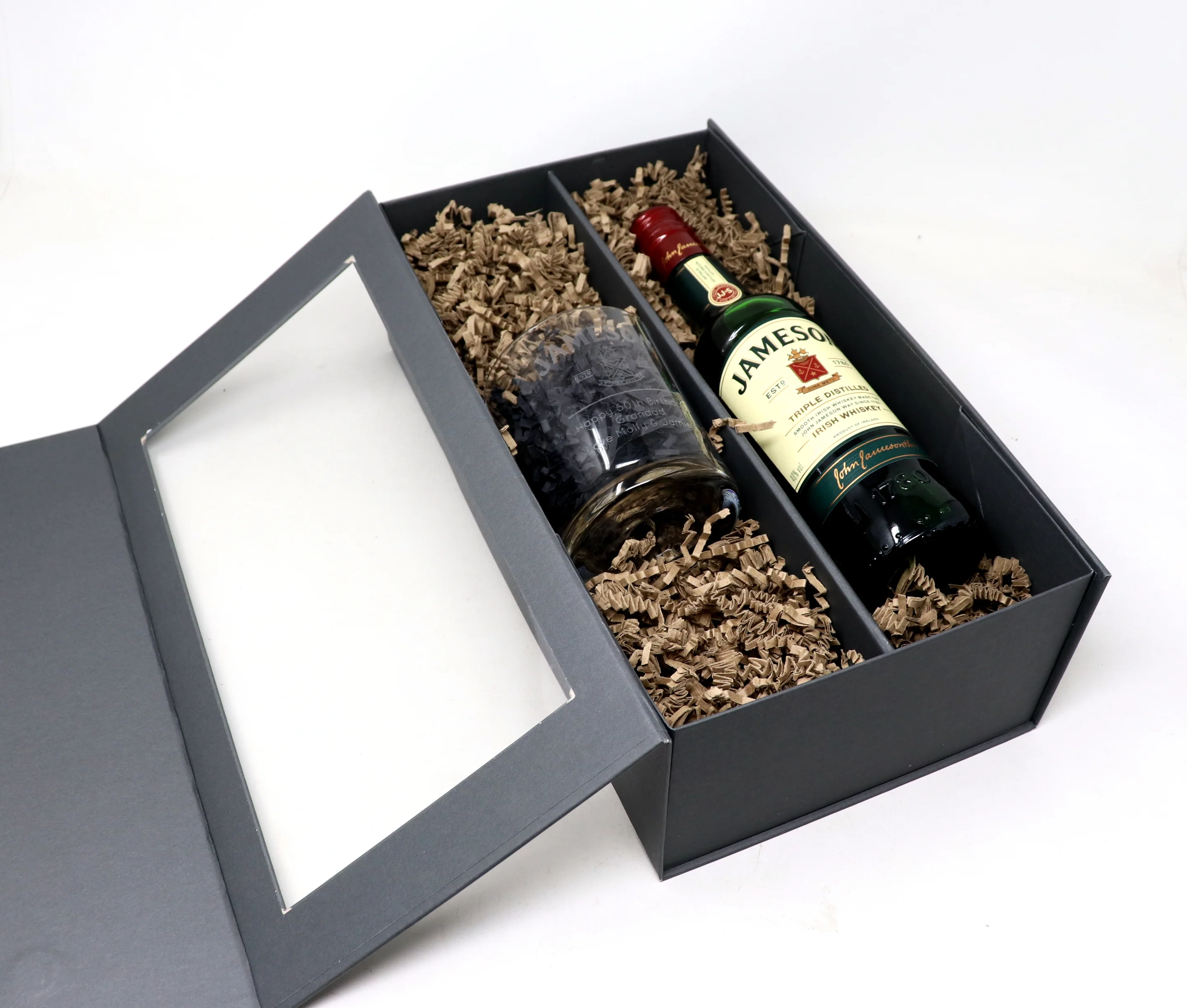 Personalised Glass Tumbler & 35cl Jameson - Label Design - Image 3