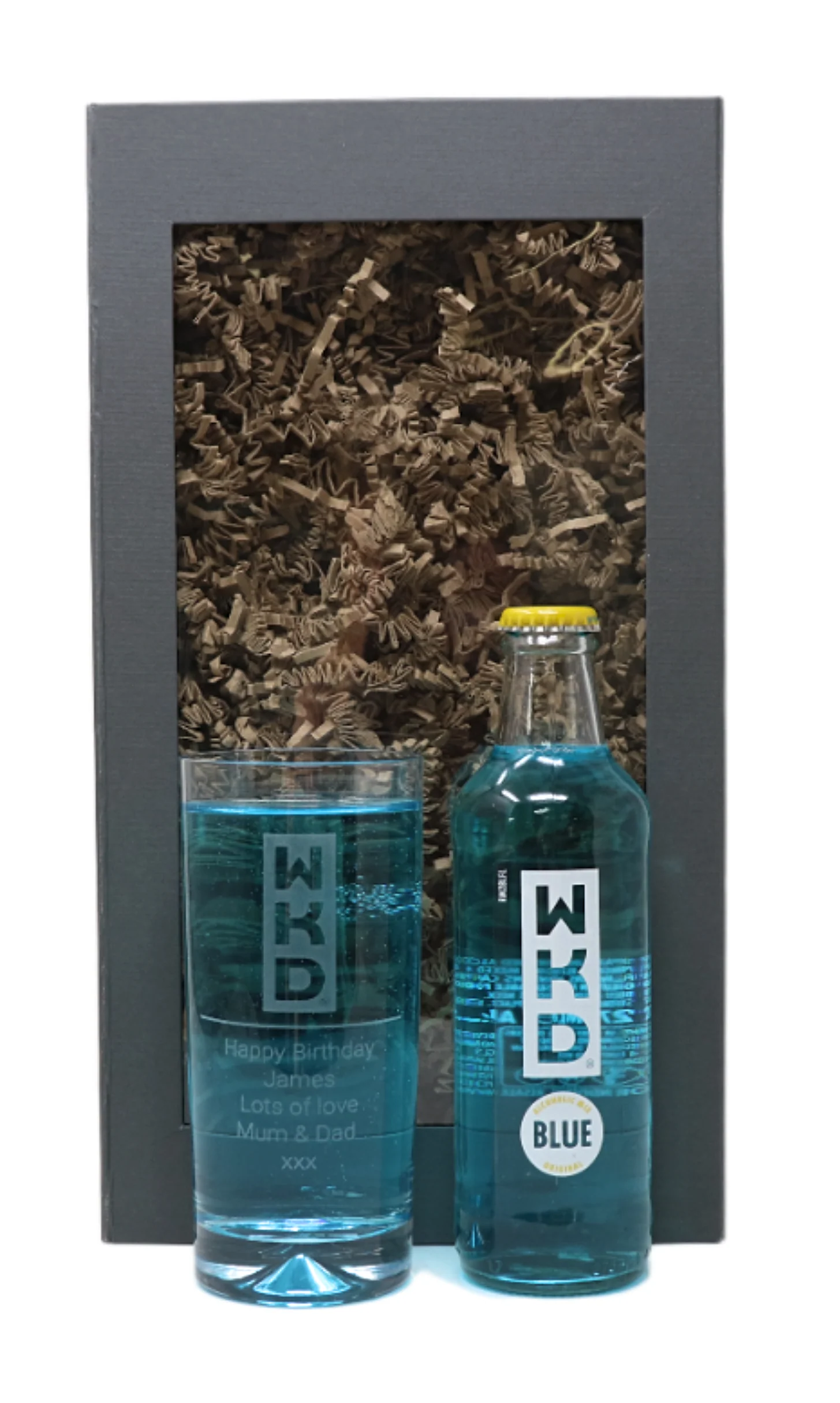 Personalised Highball Glass & WKD Blue - WKD Design - Image 2