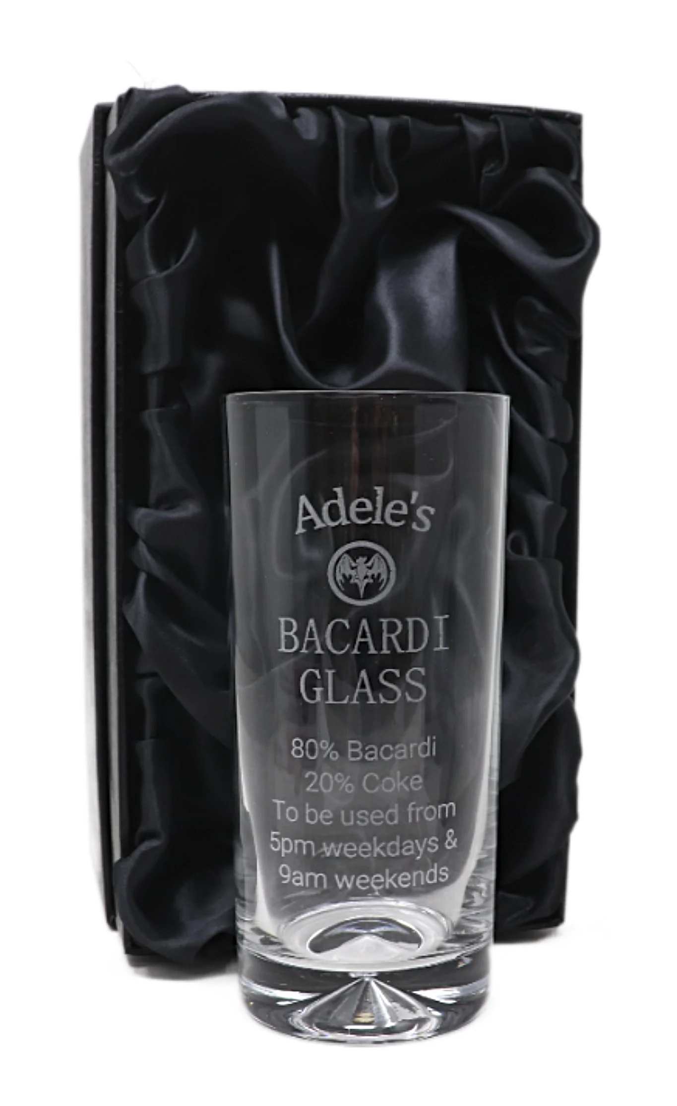 Personalised Highball Glass - Bacardi % Design - Image 2