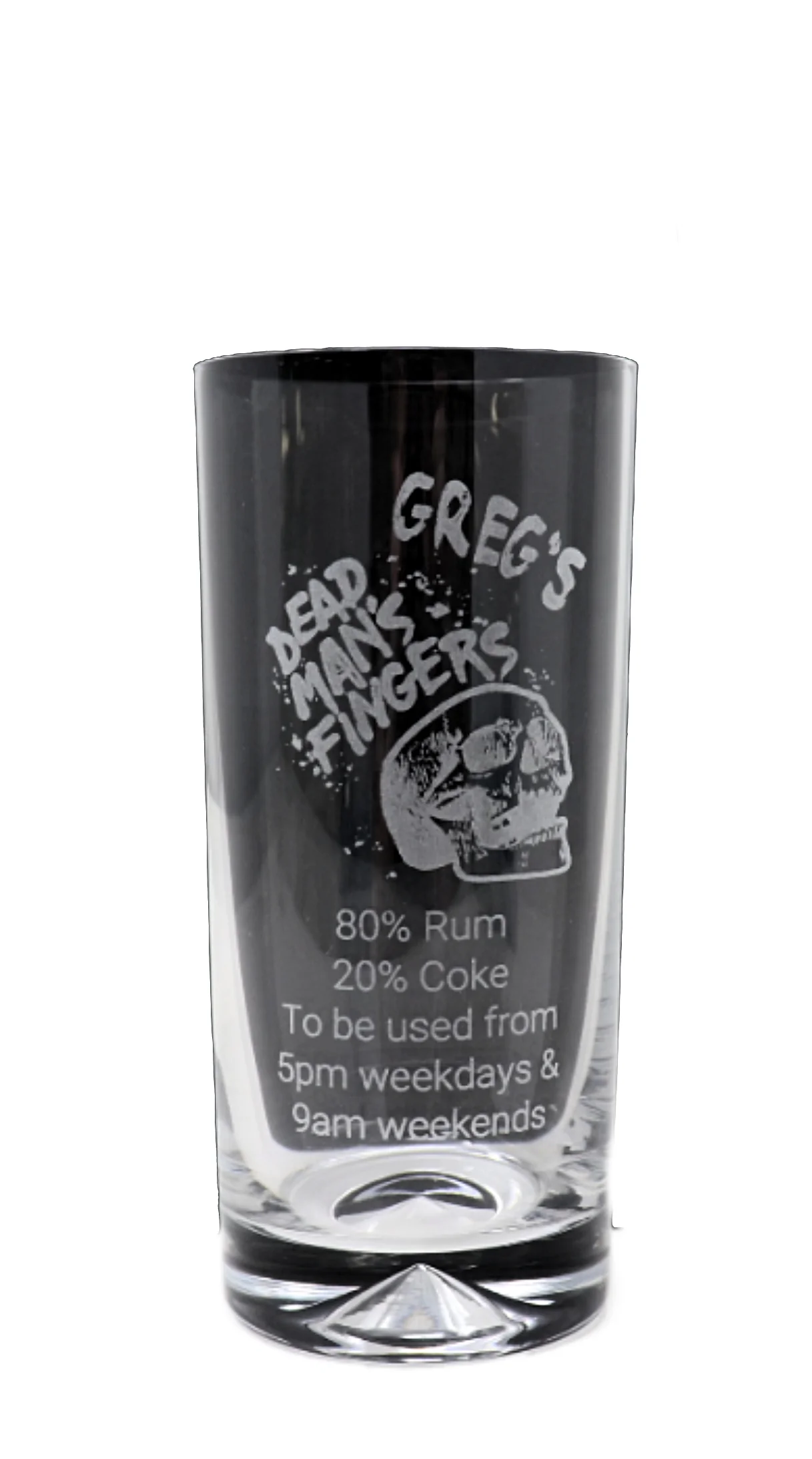 Personalised Highball Glass - Dead Man's Fingers Rum Design - Image 4