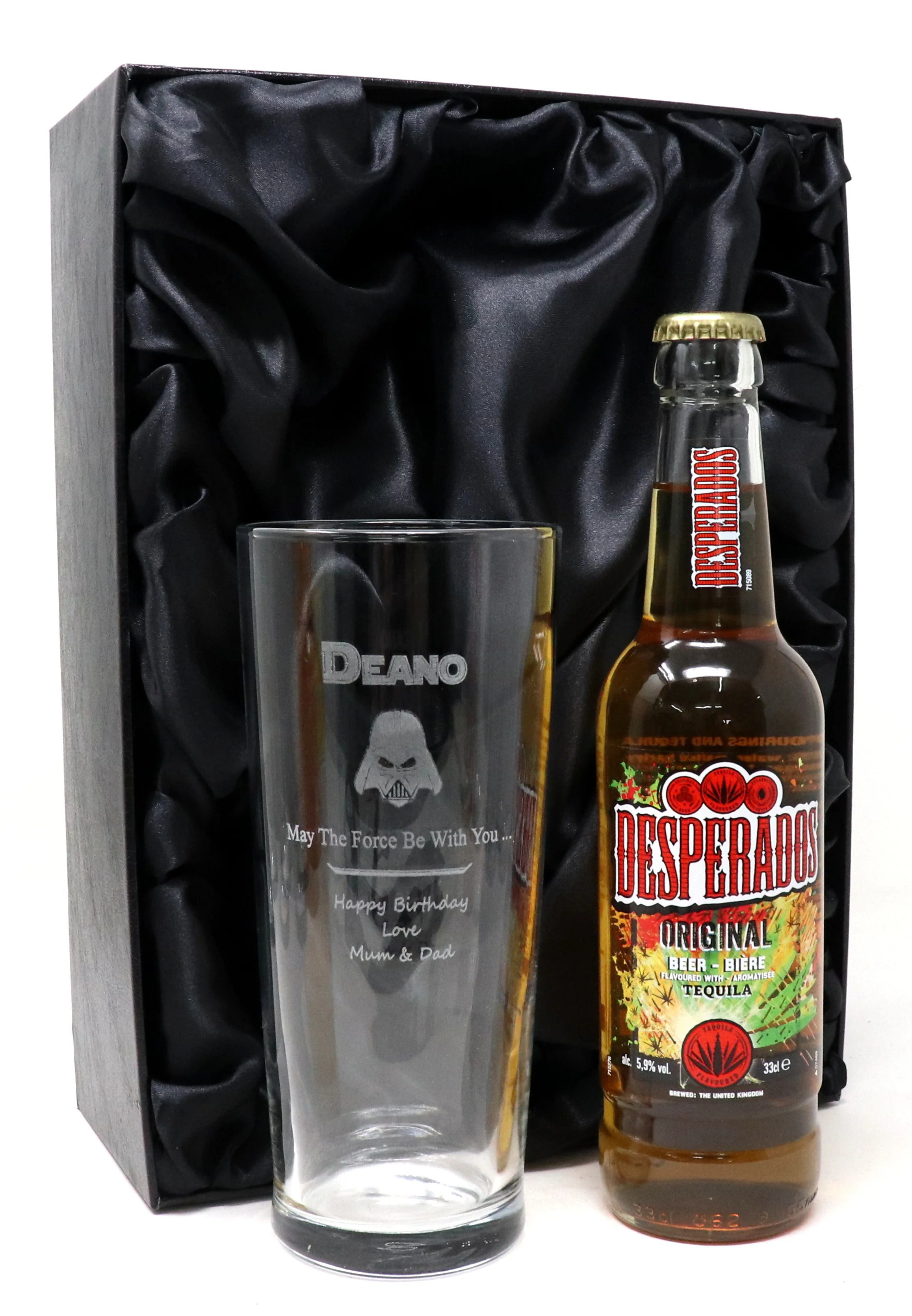 Personalised Pint Glass & Beer/Cider Gift Set - Star Wars Darth Vader Design - Image 12