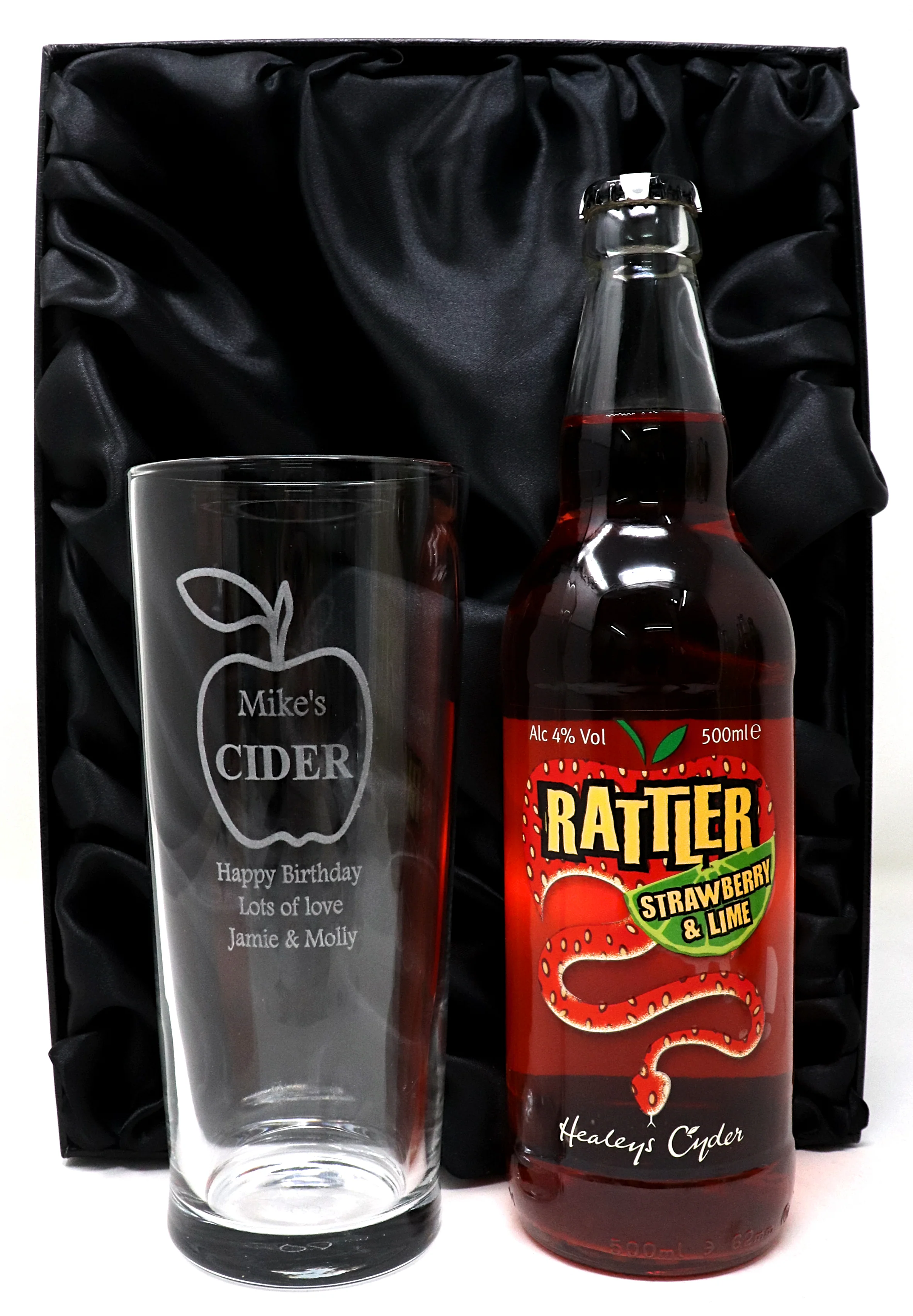 Personalised Pint Glass & Cider Gift Set - Apple Cider Design - Image 10