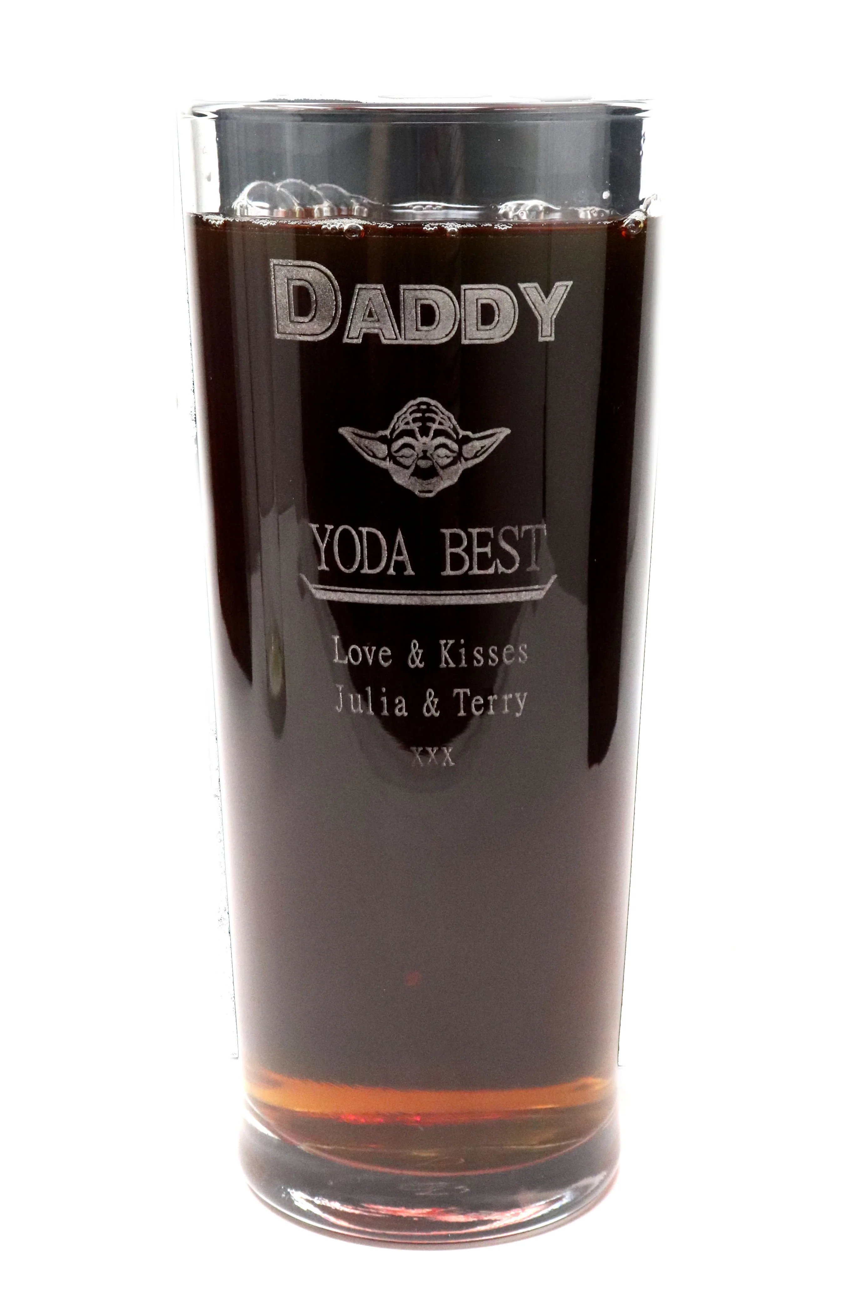 Personalised Pint Glass - Star Wars Yoda Best Design - Image 4