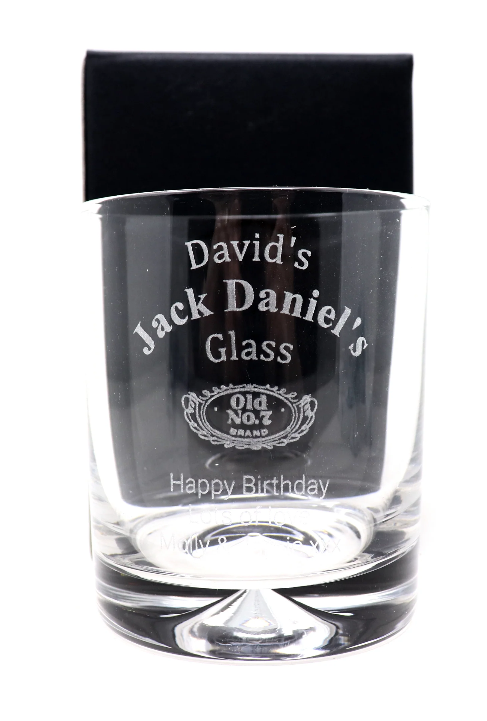 Personalised Pair of Glass Tumblers & 70cl Jack Daniels - Jack Daniels Design - Image 4