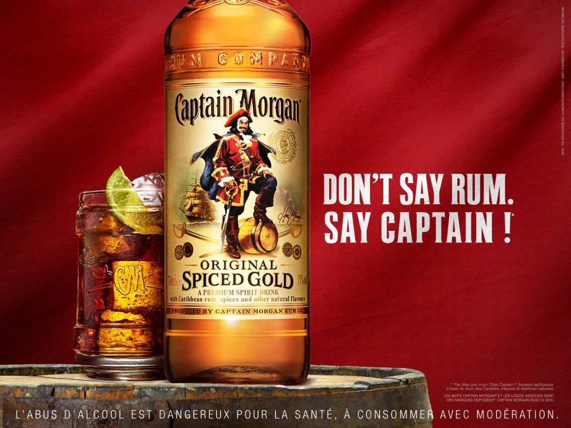 Personalised Pair of Highball Glasses & 70cl Captain Morgan Spiced - Rum % Design - Image 4