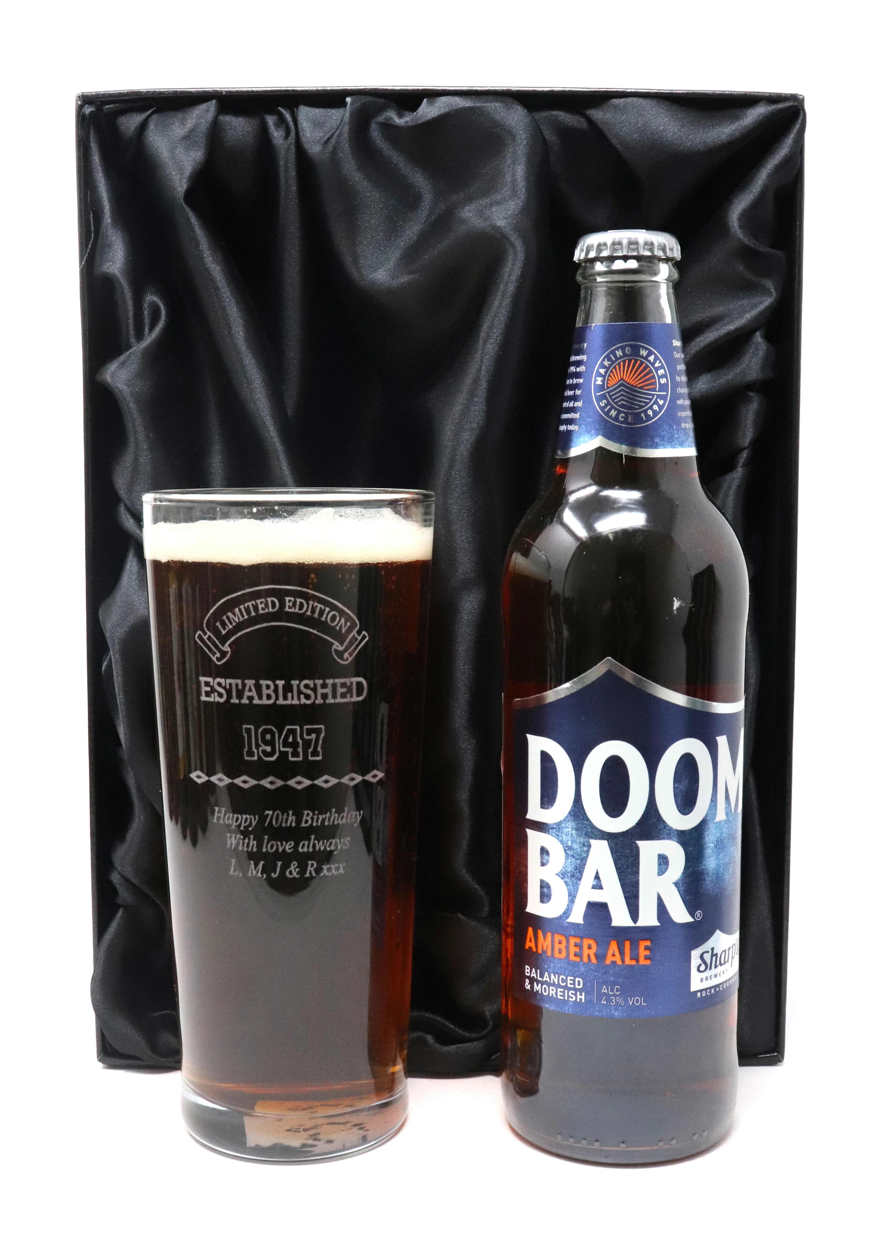 Personalised Pint Glass & Beer/Cider - Established Birthday Design - Image 11