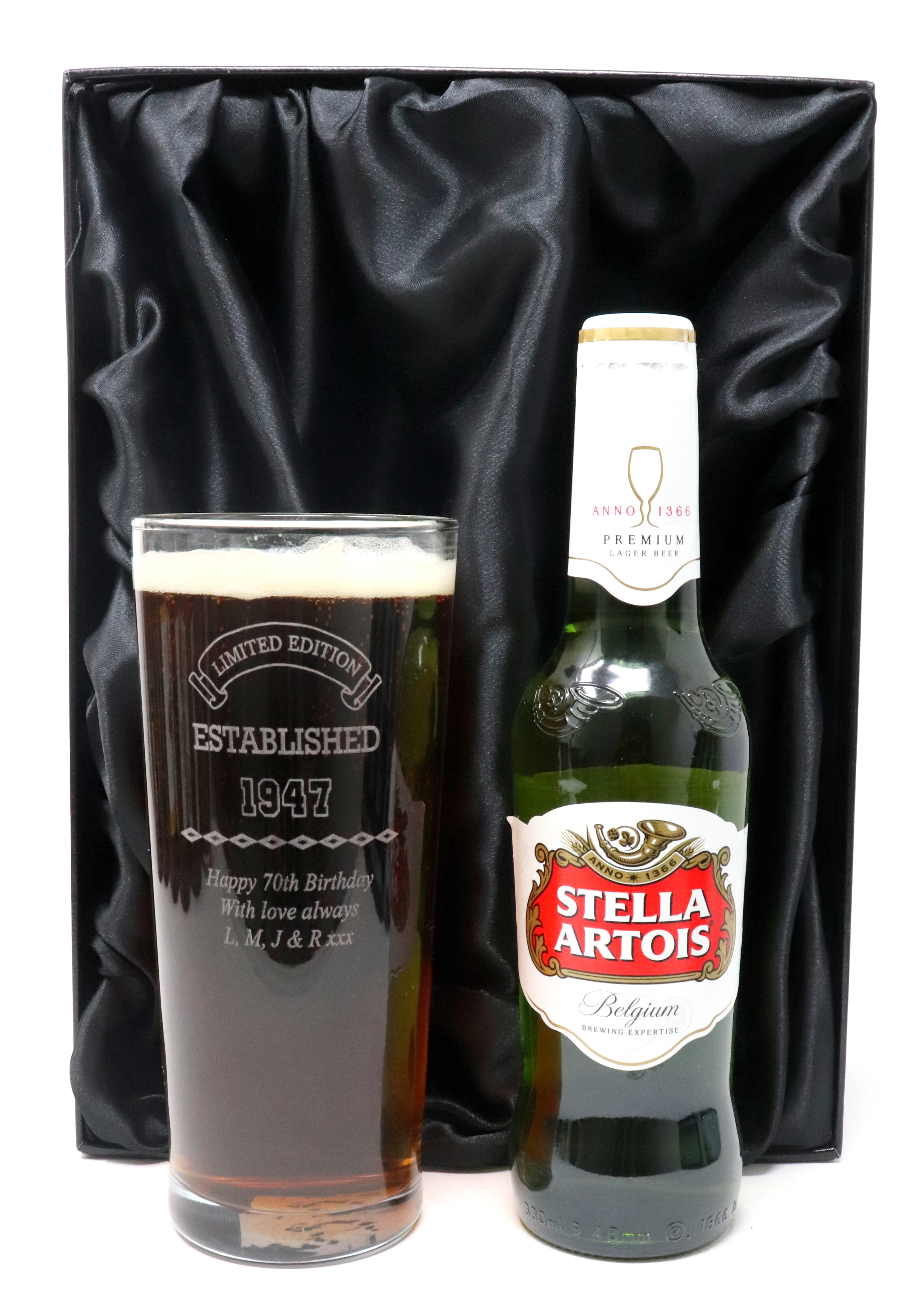 Personalised Pint Glass & Beer/Cider - Established Birthday Design - Image 12