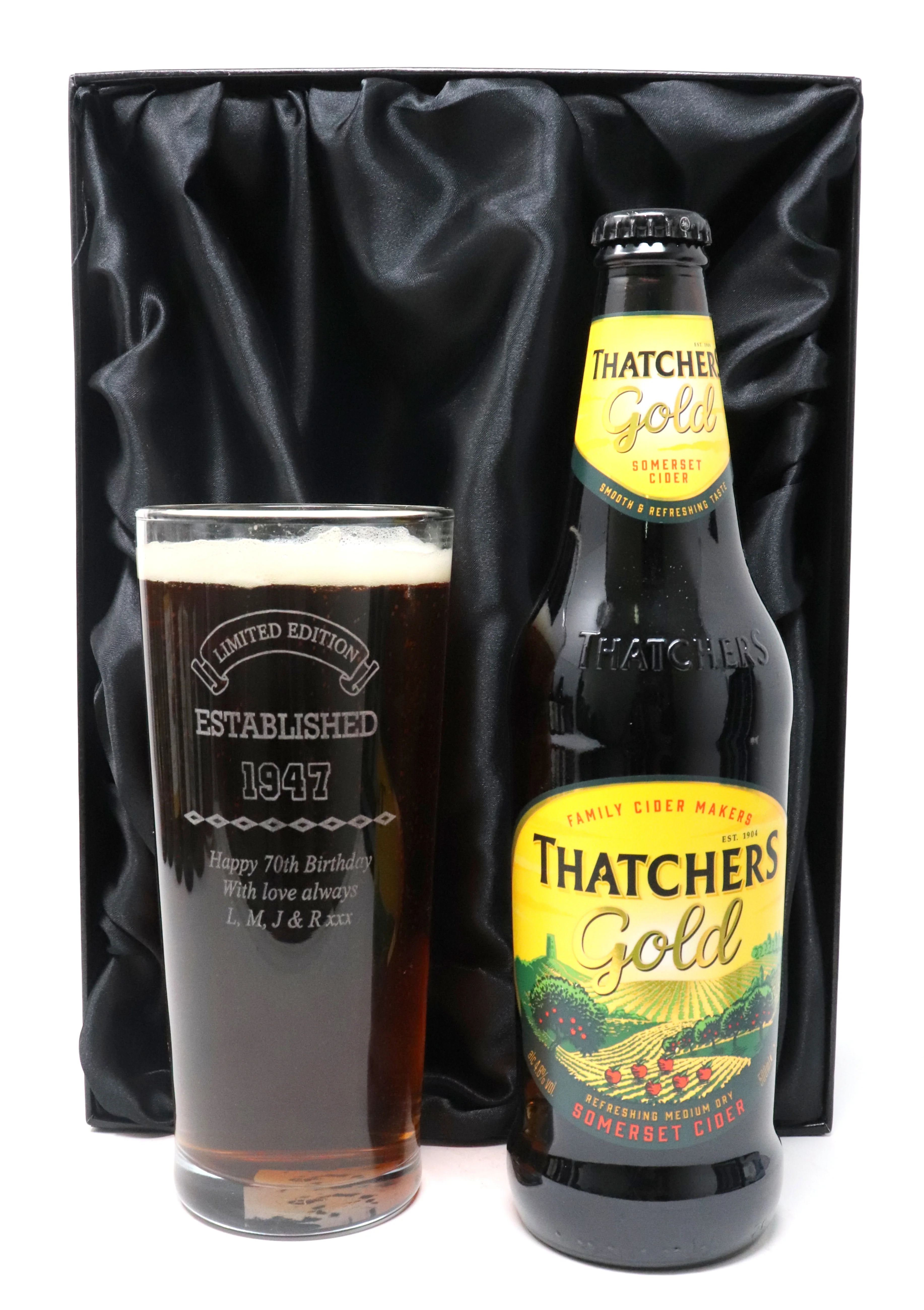 Personalised Pint Glass & Beer/Cider - Established Birthday Design - Image 14