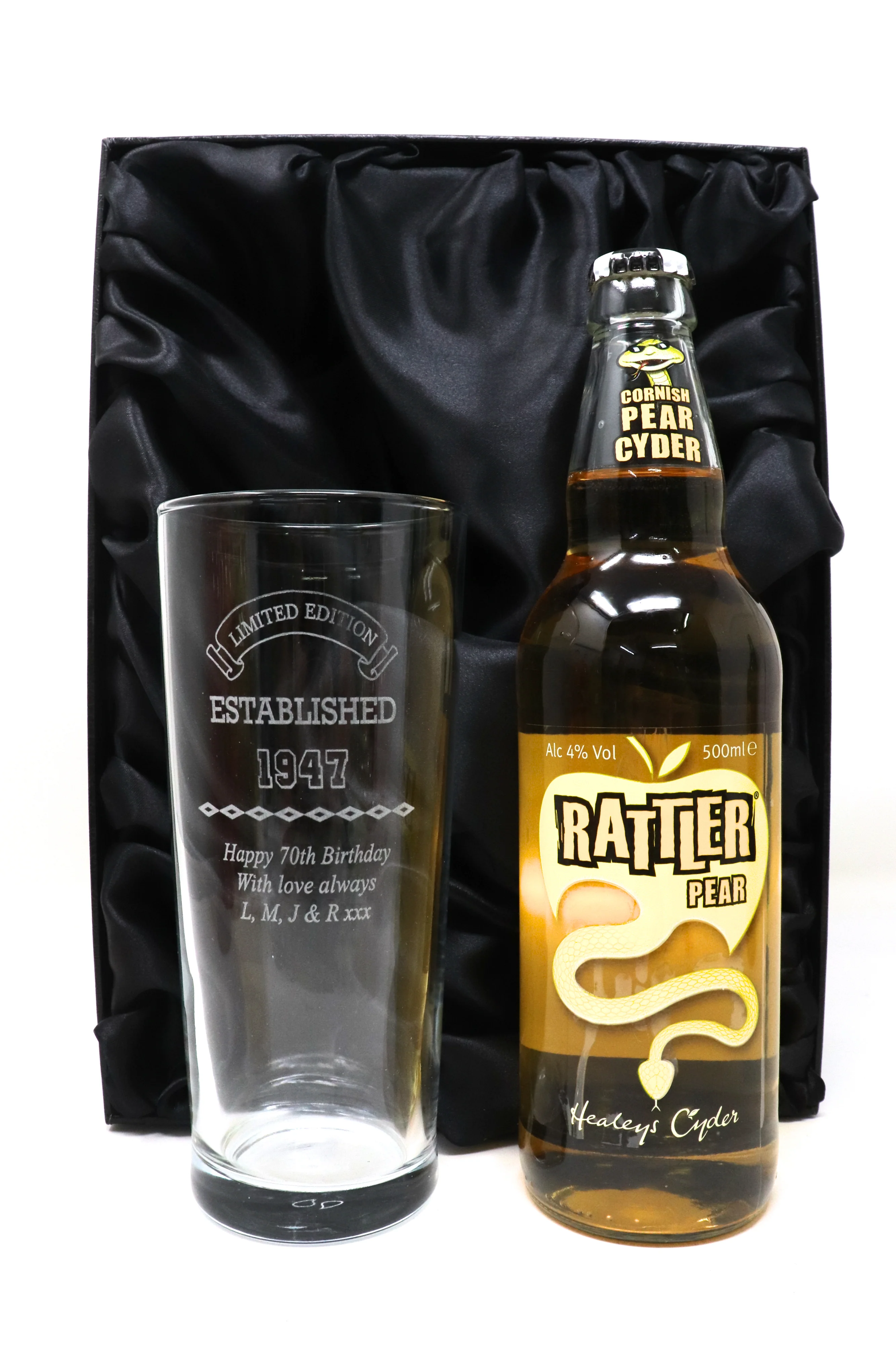 Personalised Pint Glass & Beer/Cider - Established Birthday Design - Image 16