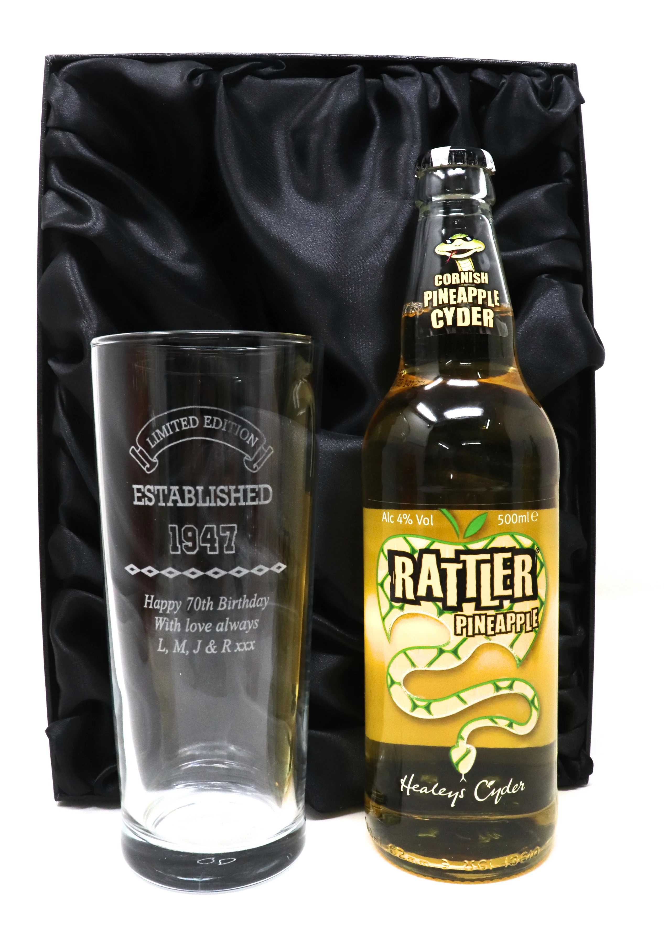 Personalised Pint Glass & Beer/Cider - Established Birthday Design - Image 23