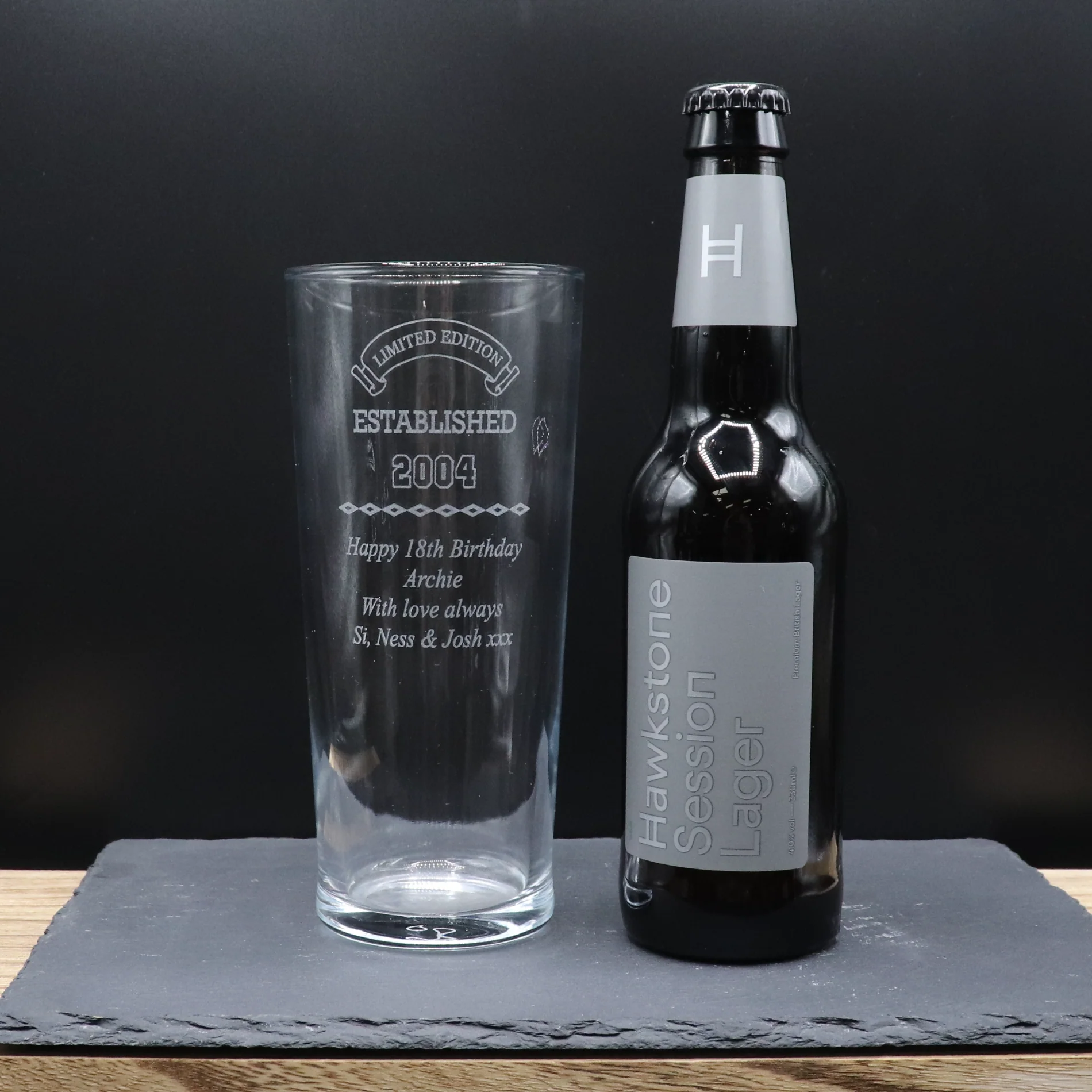 Personalised Pint Glass & Beer/Cider - Established Birthday Design - Image 25