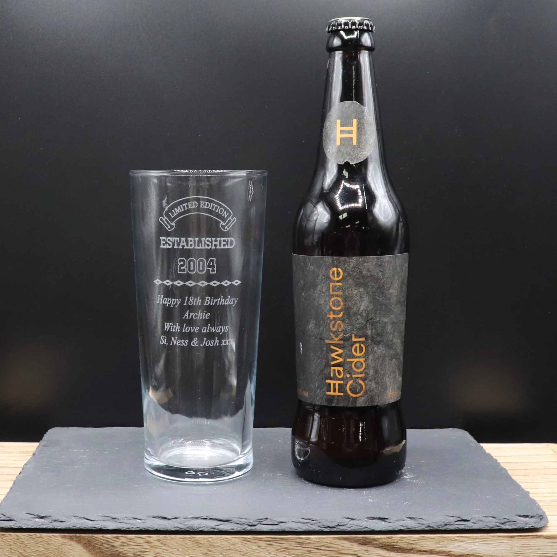 Personalised Pint Glass & Beer/Cider - Established Birthday Design - Image 27