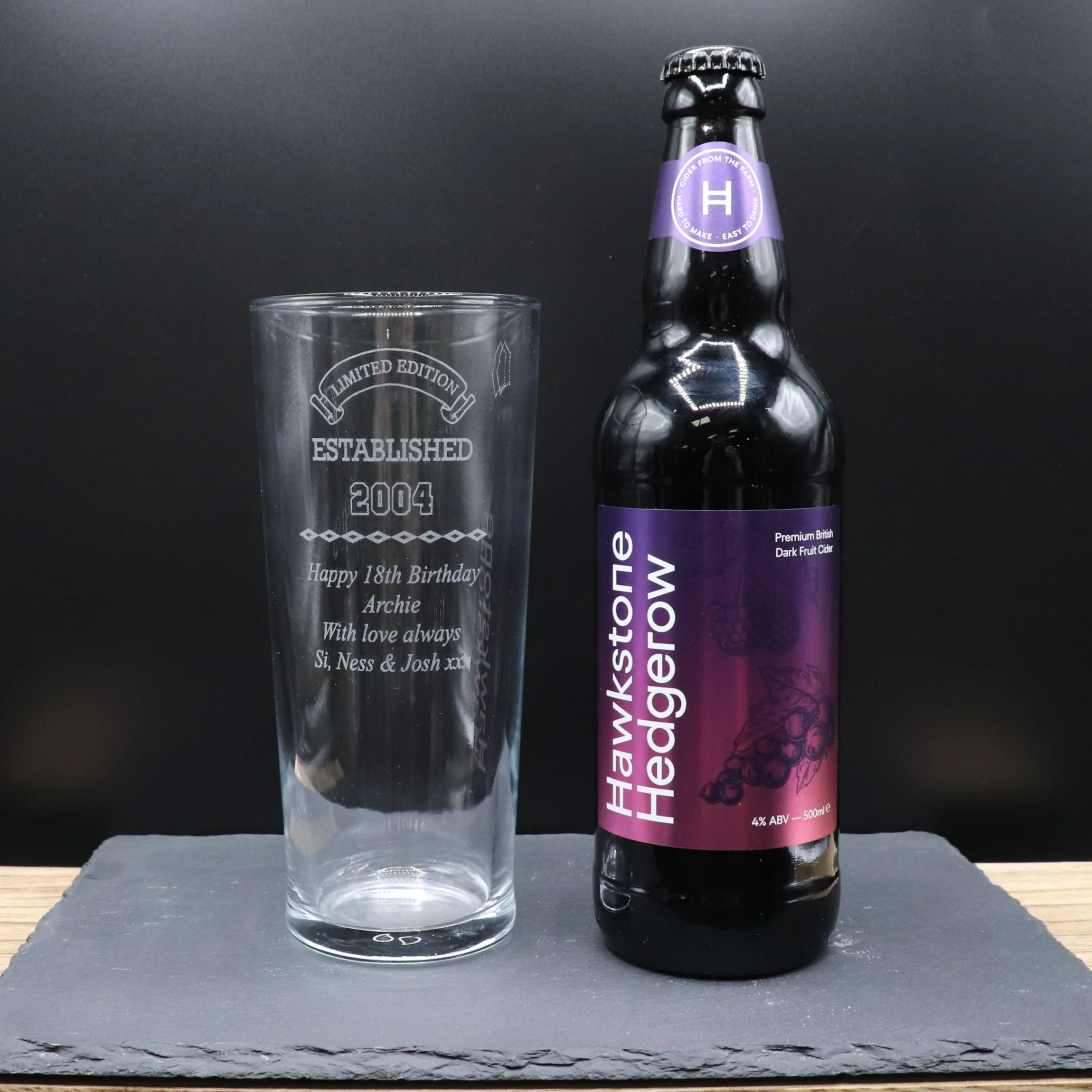 Personalised Pint Glass & Beer/Cider - Established Birthday Design - Image 28