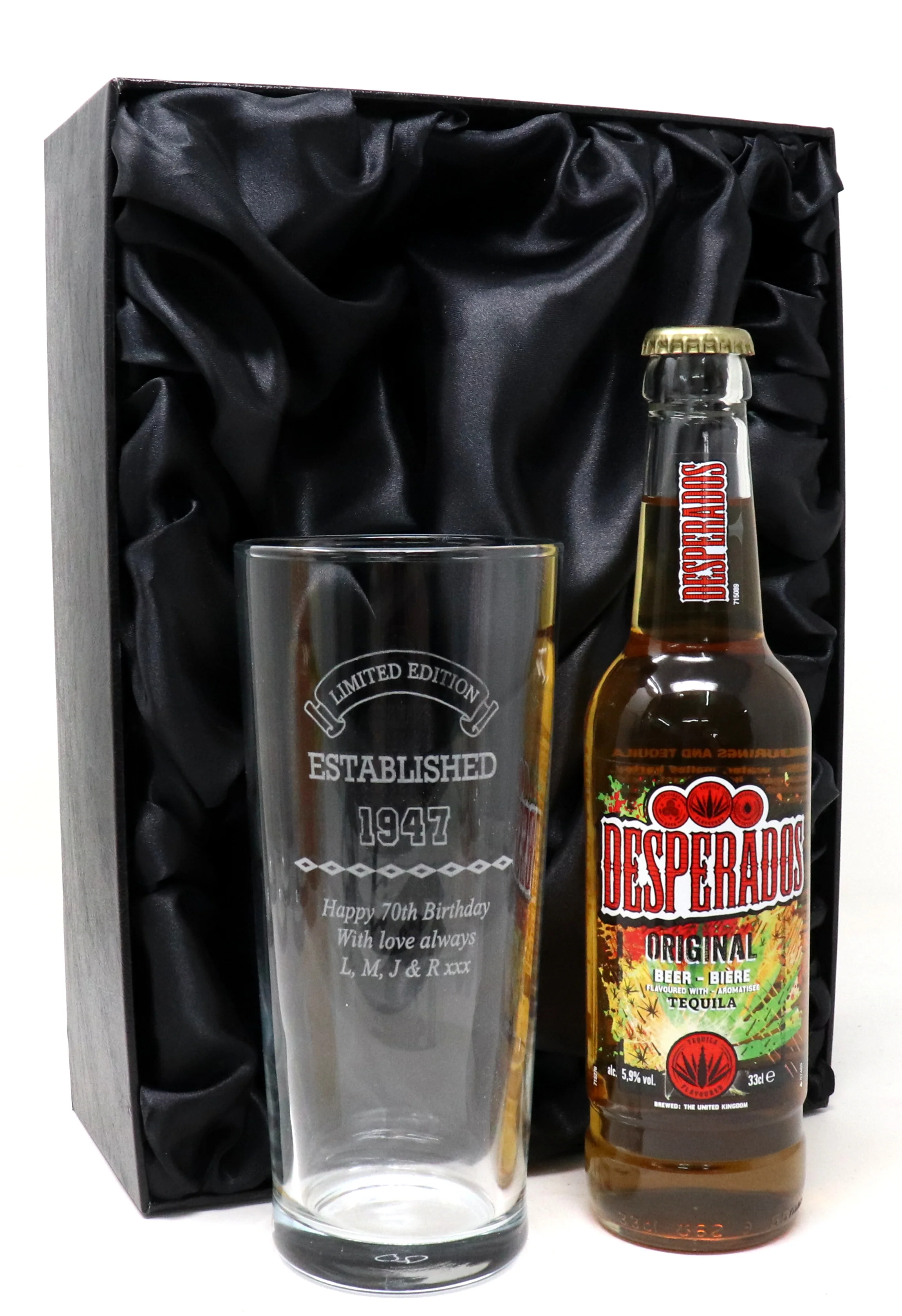 Personalised Pint Glass & Beer/Cider - Established Birthday Design - Image 3