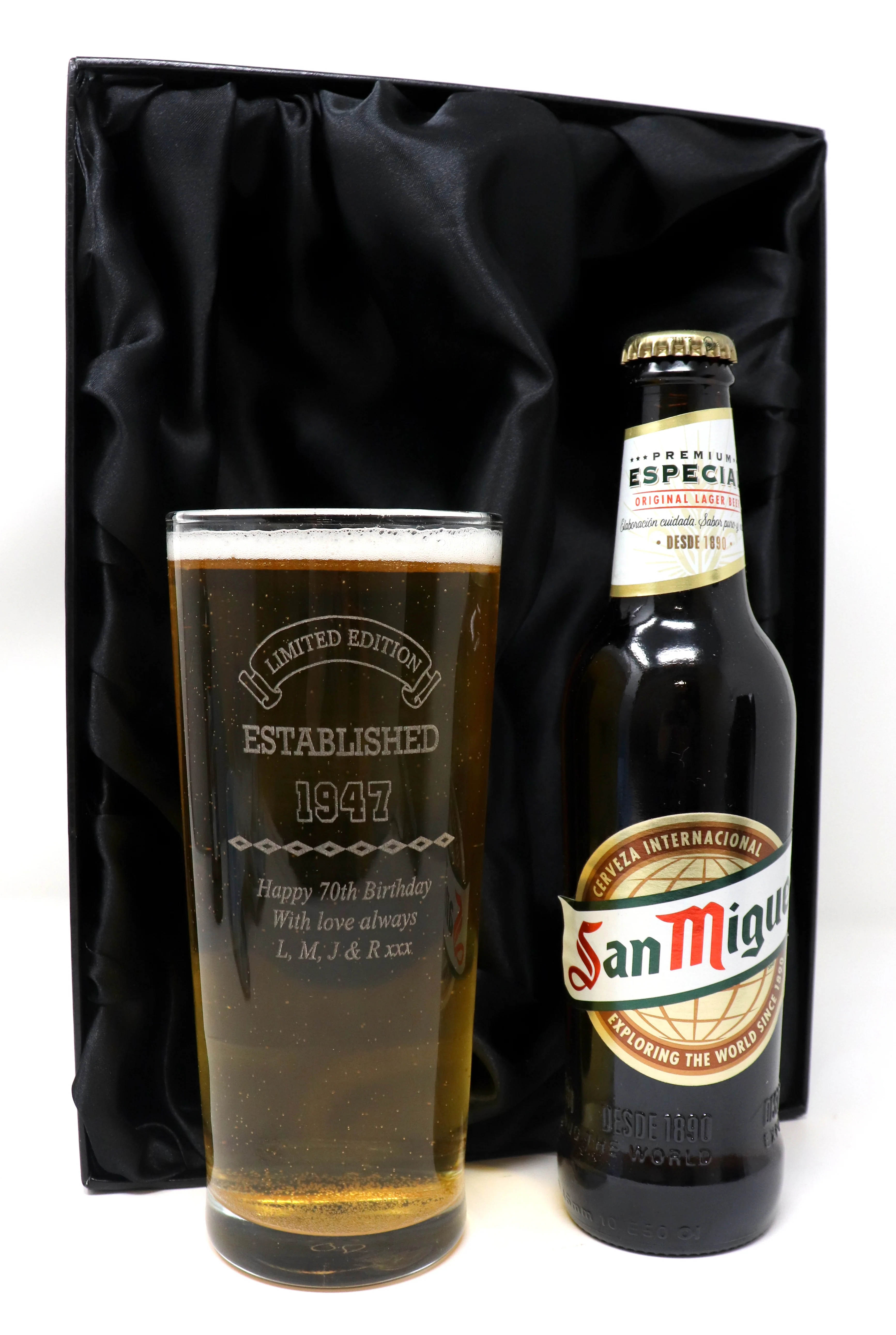 Personalised Pint Glass & Beer/Cider - Established Birthday Design - Image 6
