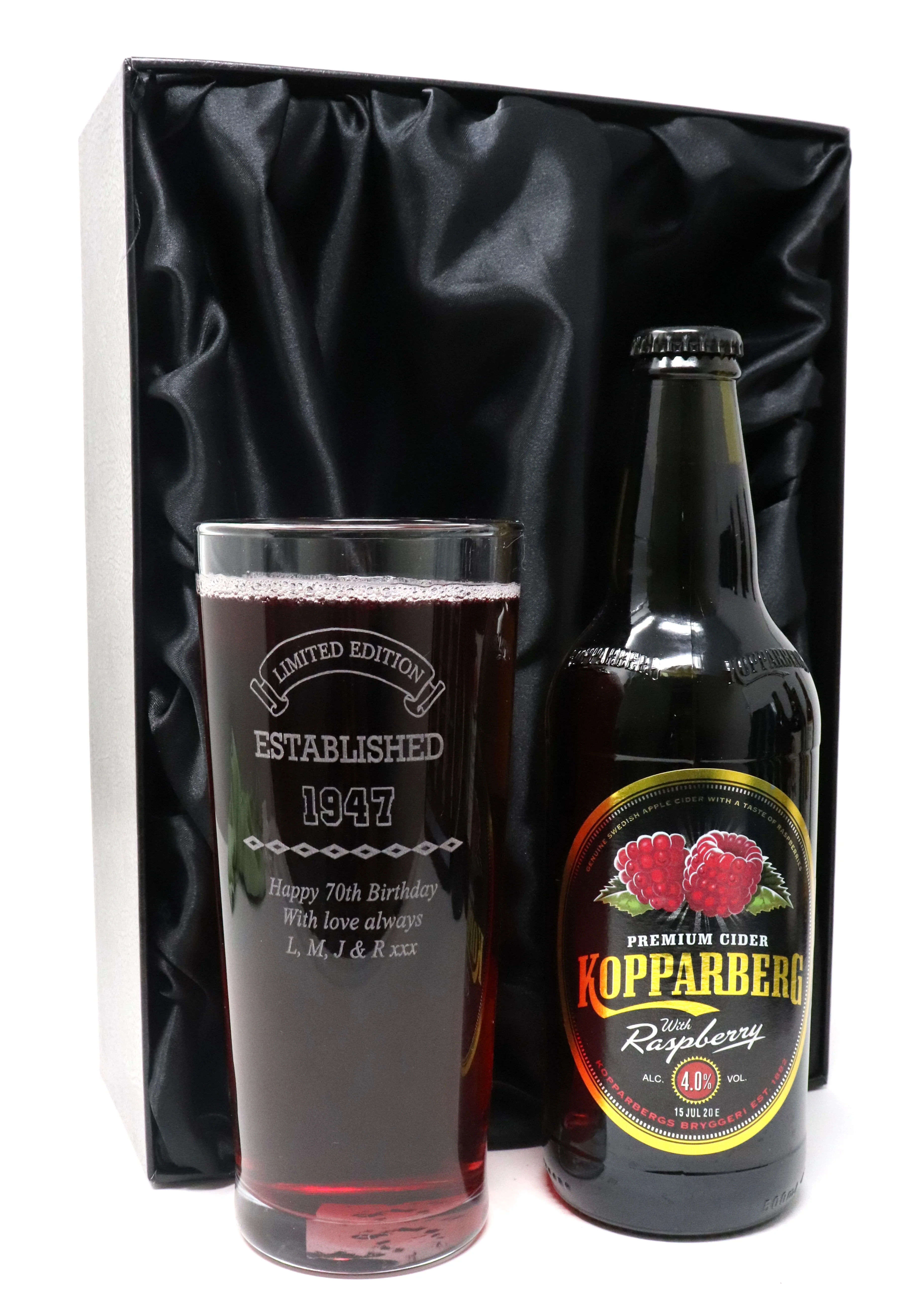 Personalised Pint Glass & Beer/Cider - Established Birthday Design - Image 8