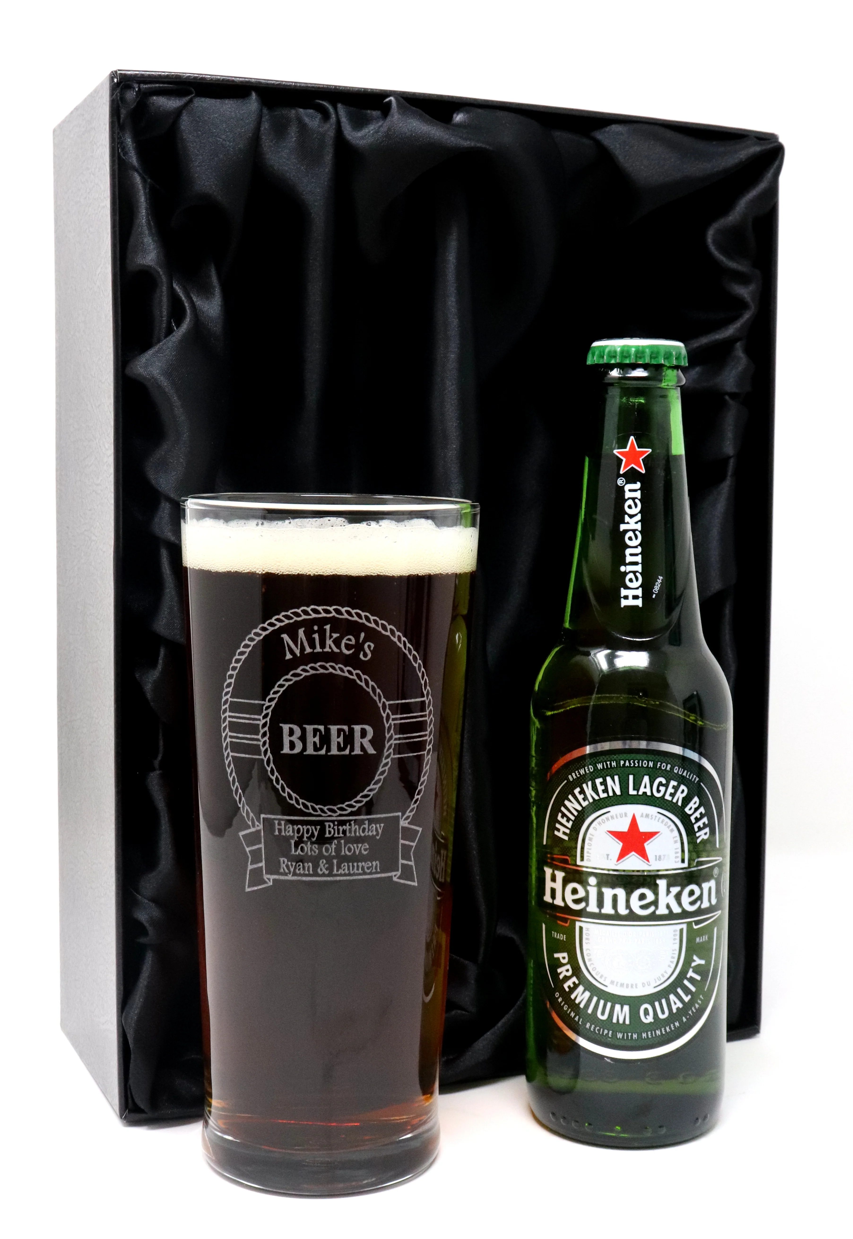 Personalised Pint Glass & Beer Gift Set - Beer Design - Image 6