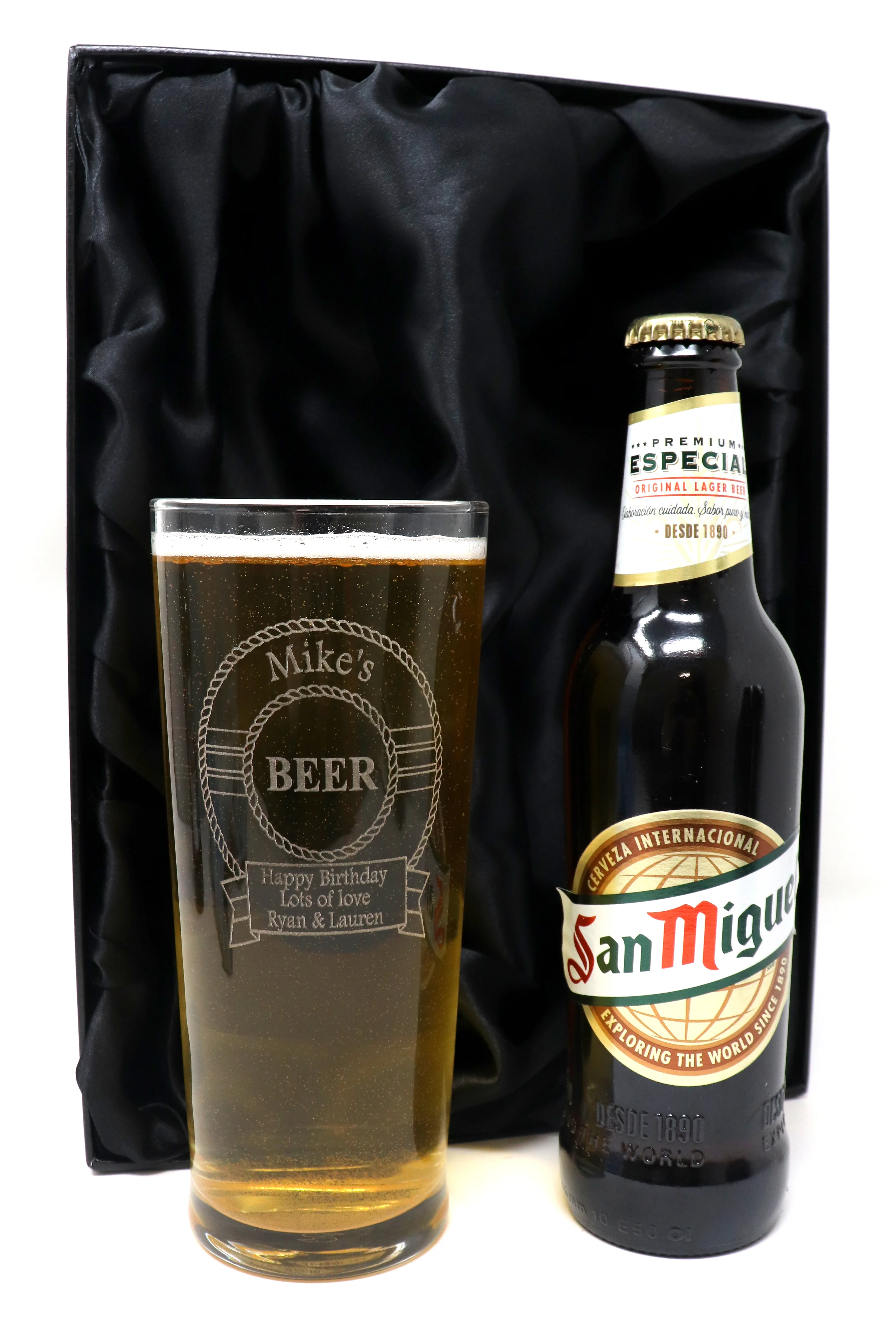 Personalised Pint Glass & Beer Gift Set - Beer Design - Image 7