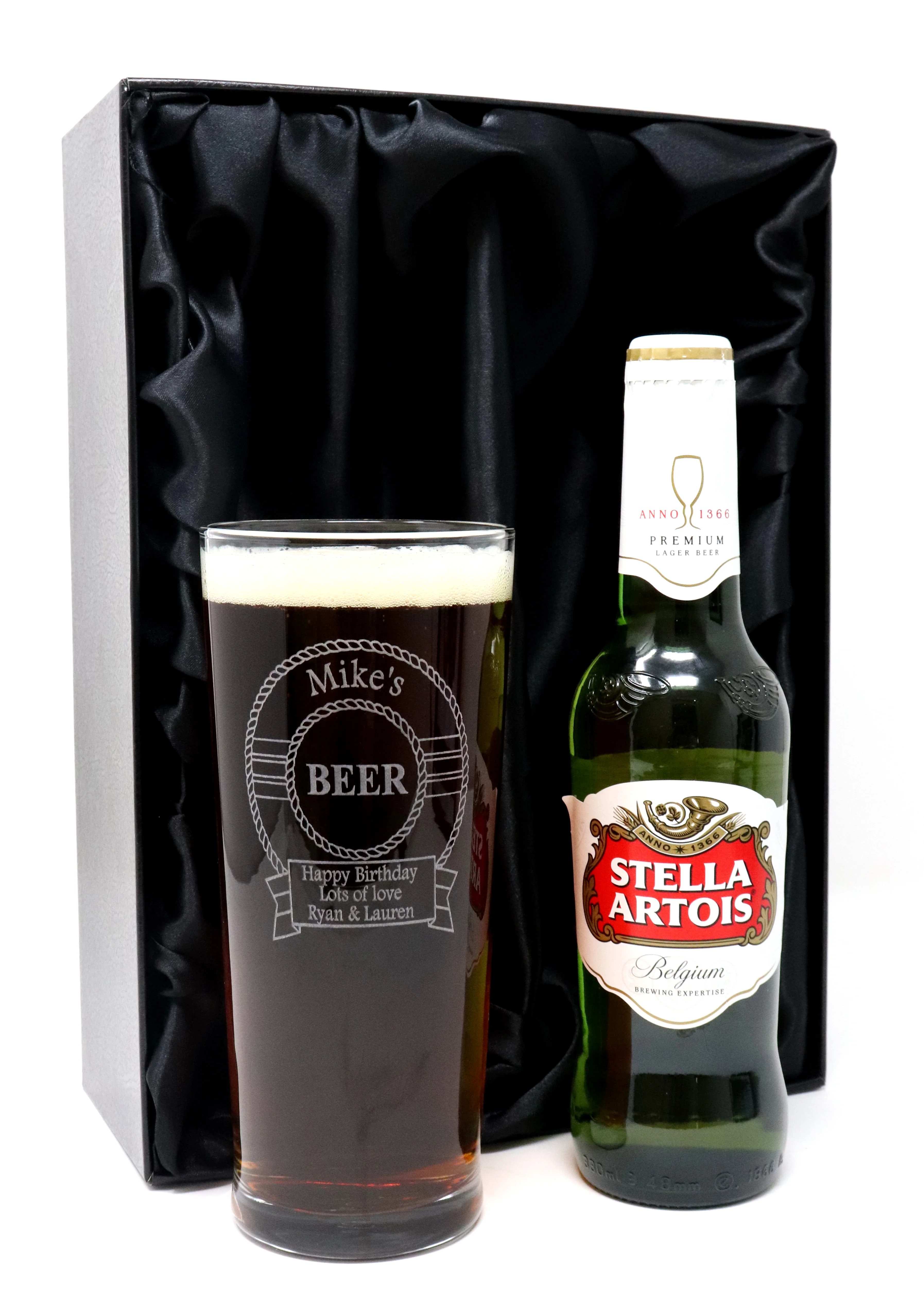 Personalised Pint Glass & Beer Gift Set - Beer Design - Image 8