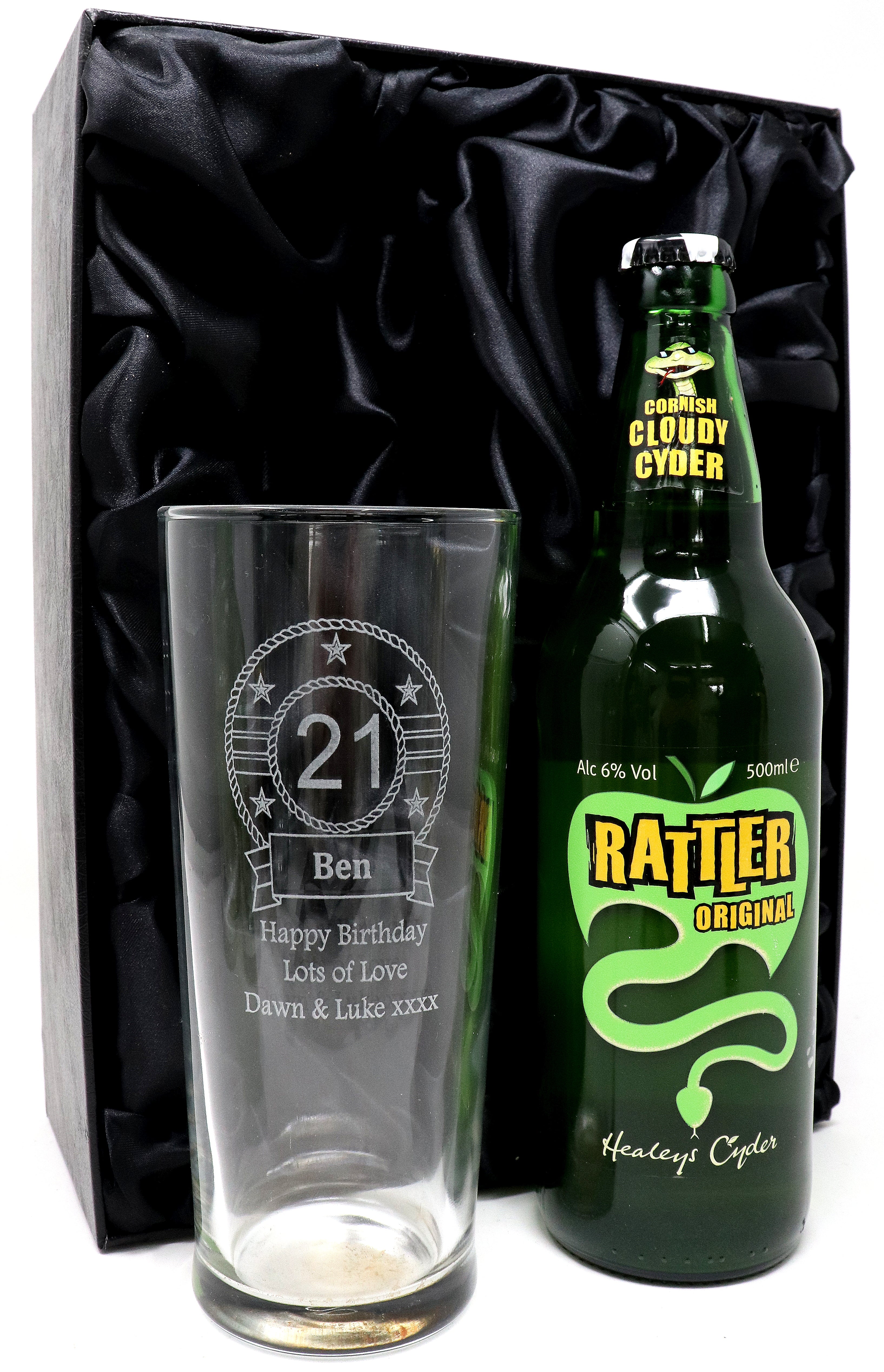 Personalised Birthday Pint Glass & Beer/Cider Gift Set - Image 8