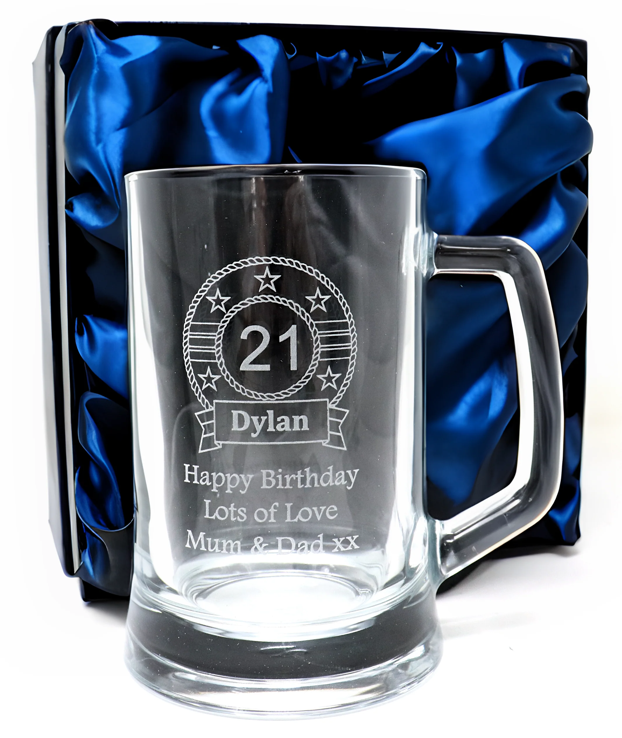 Personalised Pint Glass Tankard - Birthday Design - Image 3