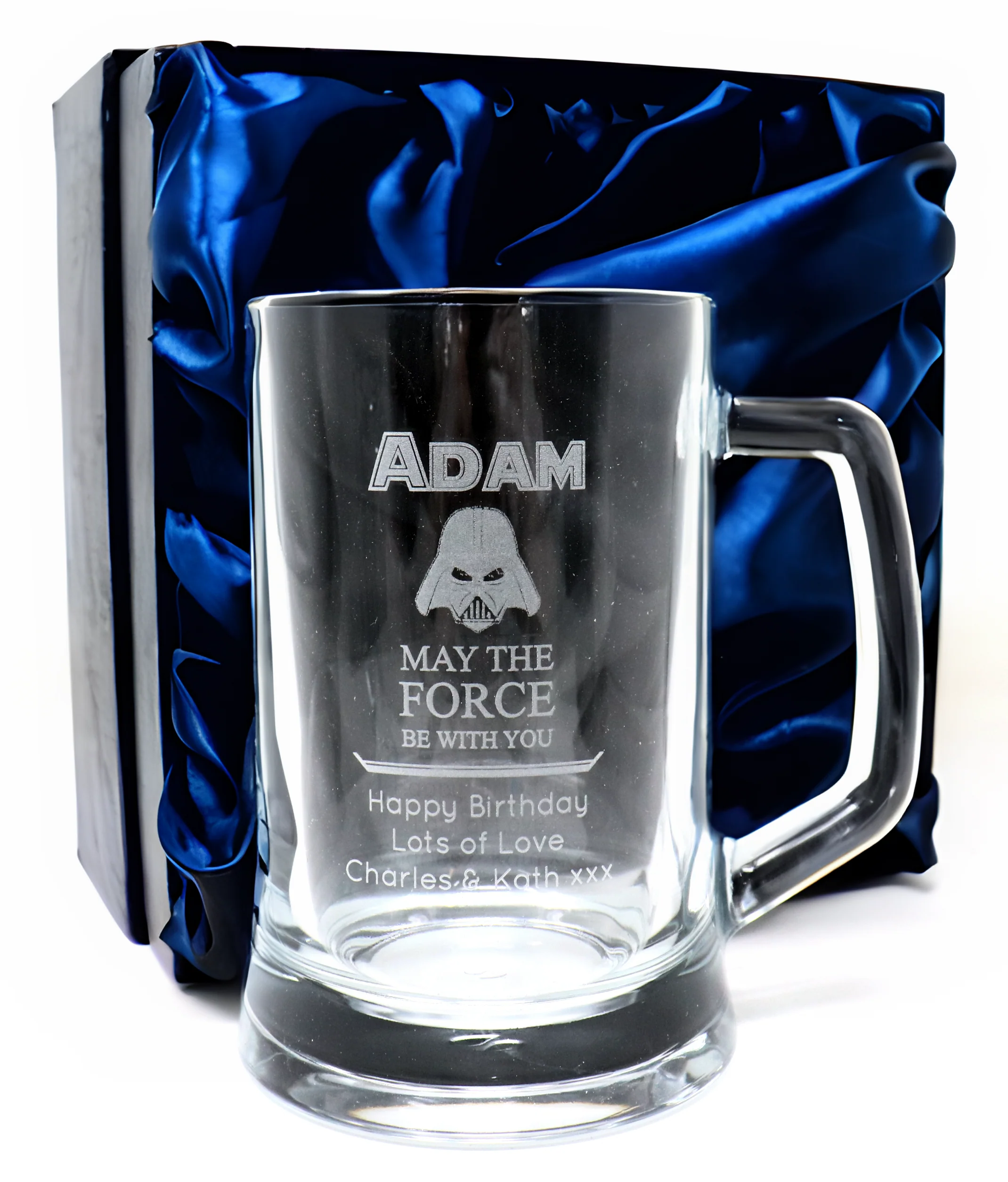 Personalised Pint Glass Tankard - Star Wars Darth Vader Design - Image 3