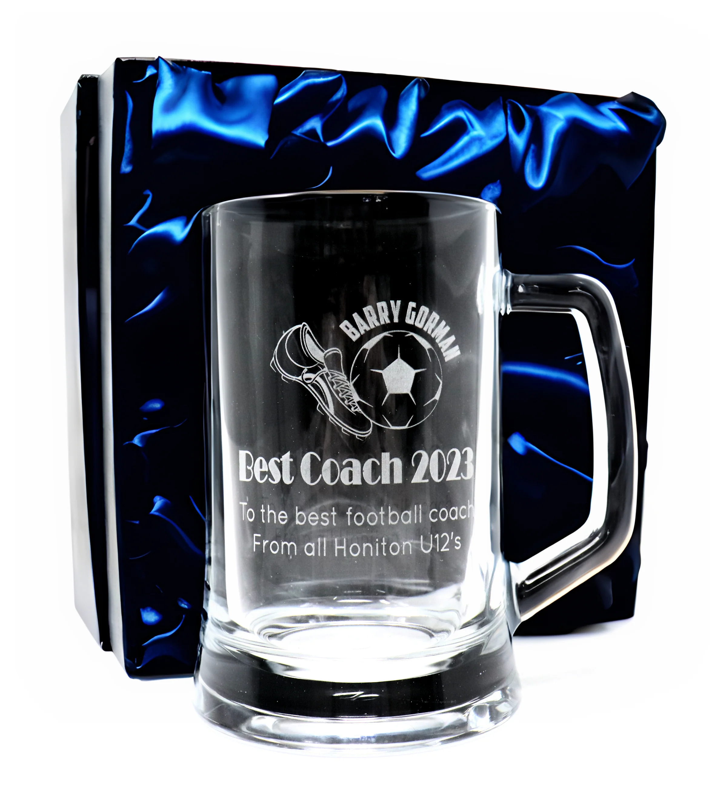 Personalised Pint Glass Tankard - Football Design - Image 3