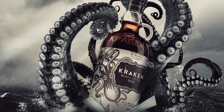 Personalised Glass Tumbler & 70cl Kraken Black Spiced - Rum Design - Image 3