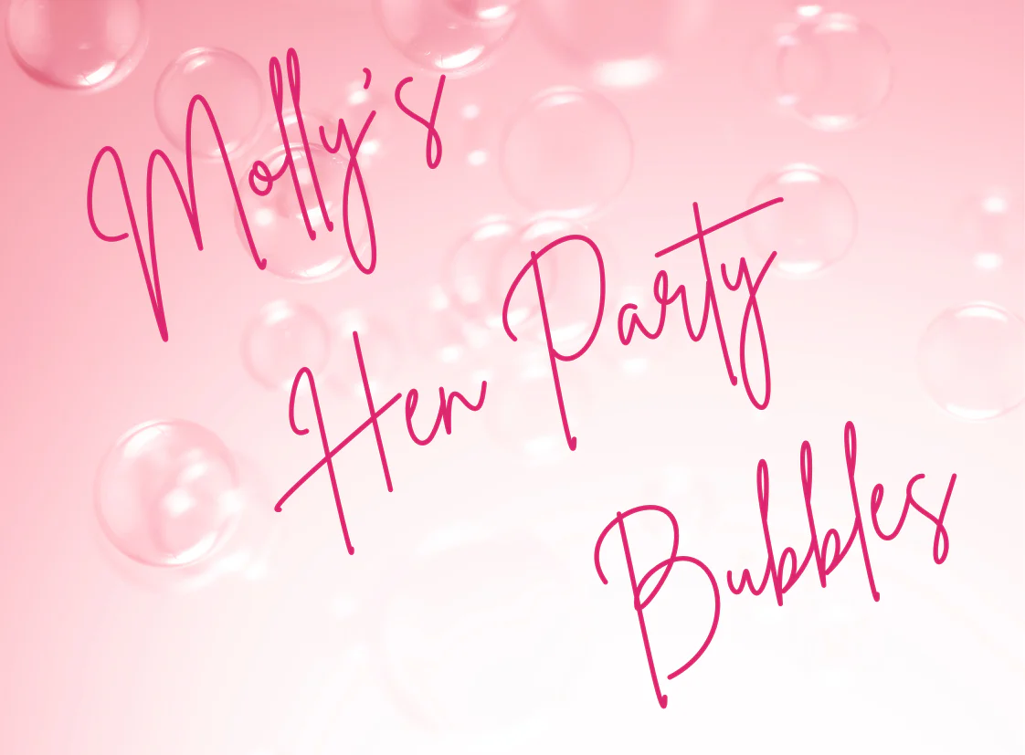 Personalised Prosecco Bottle Label - Hen Party Bubbles Design - Image 2