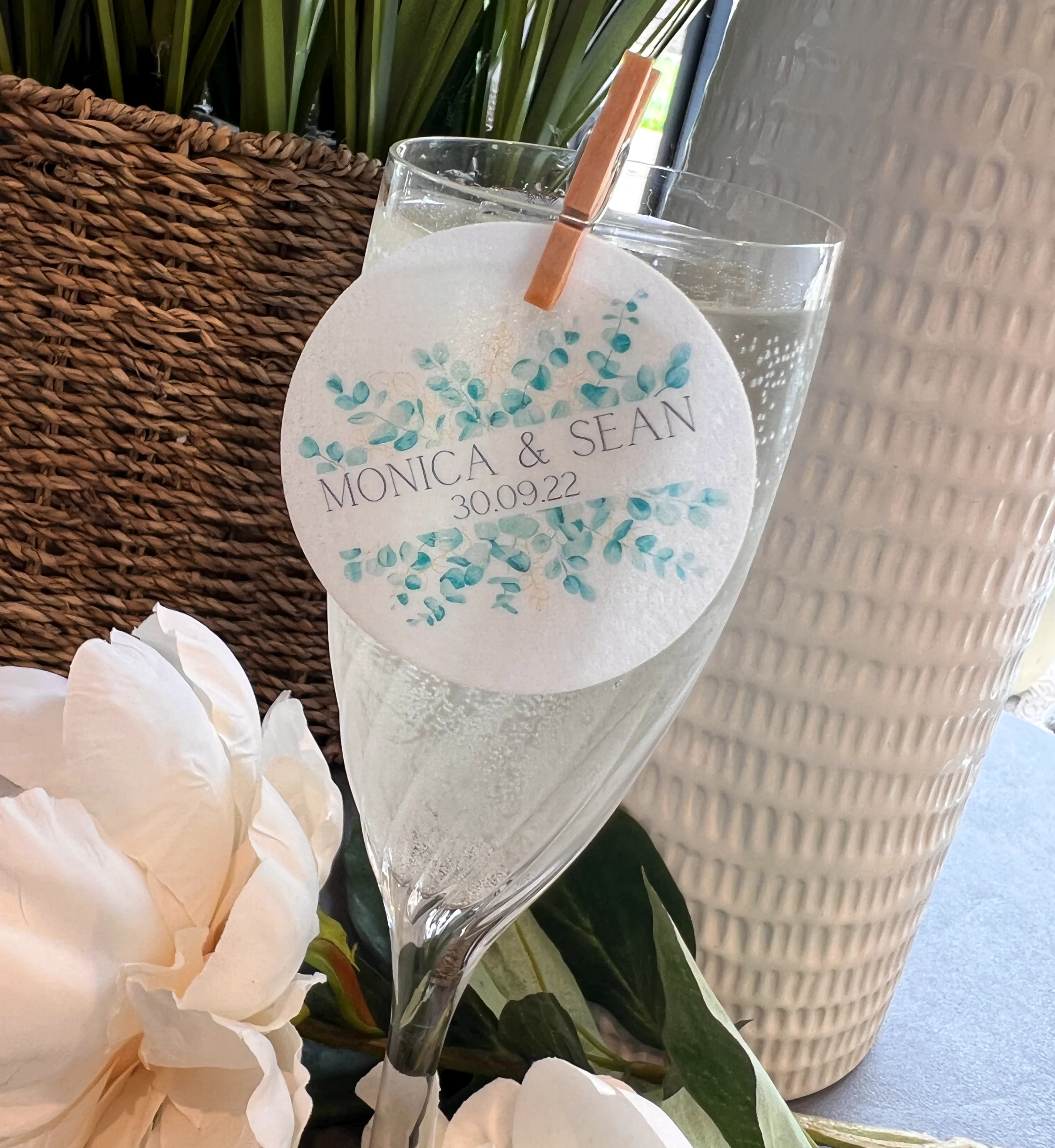 Personalised Eucalyptus Edible Cocktail Drink Toppers - Image 5